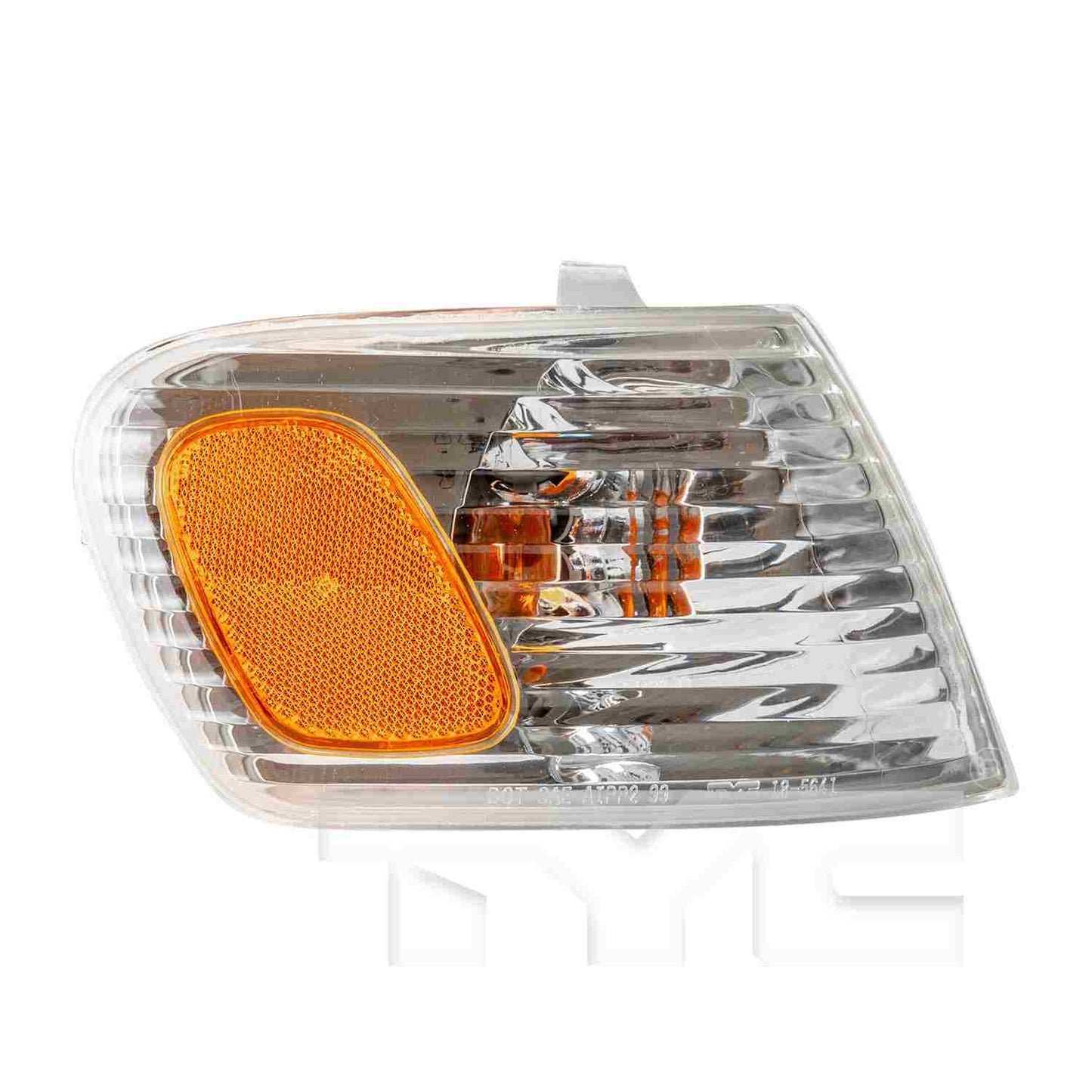 Side View of Front Right Turn Signal Light Assembly TYC 18-5641-00