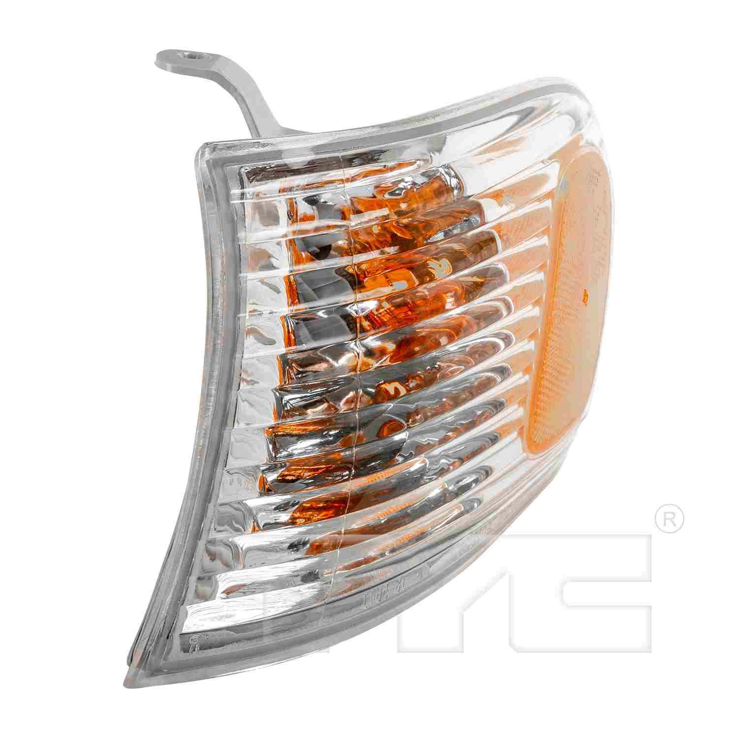 Front View of Front Left Turn Signal Light Assembly TYC 18-5642-00