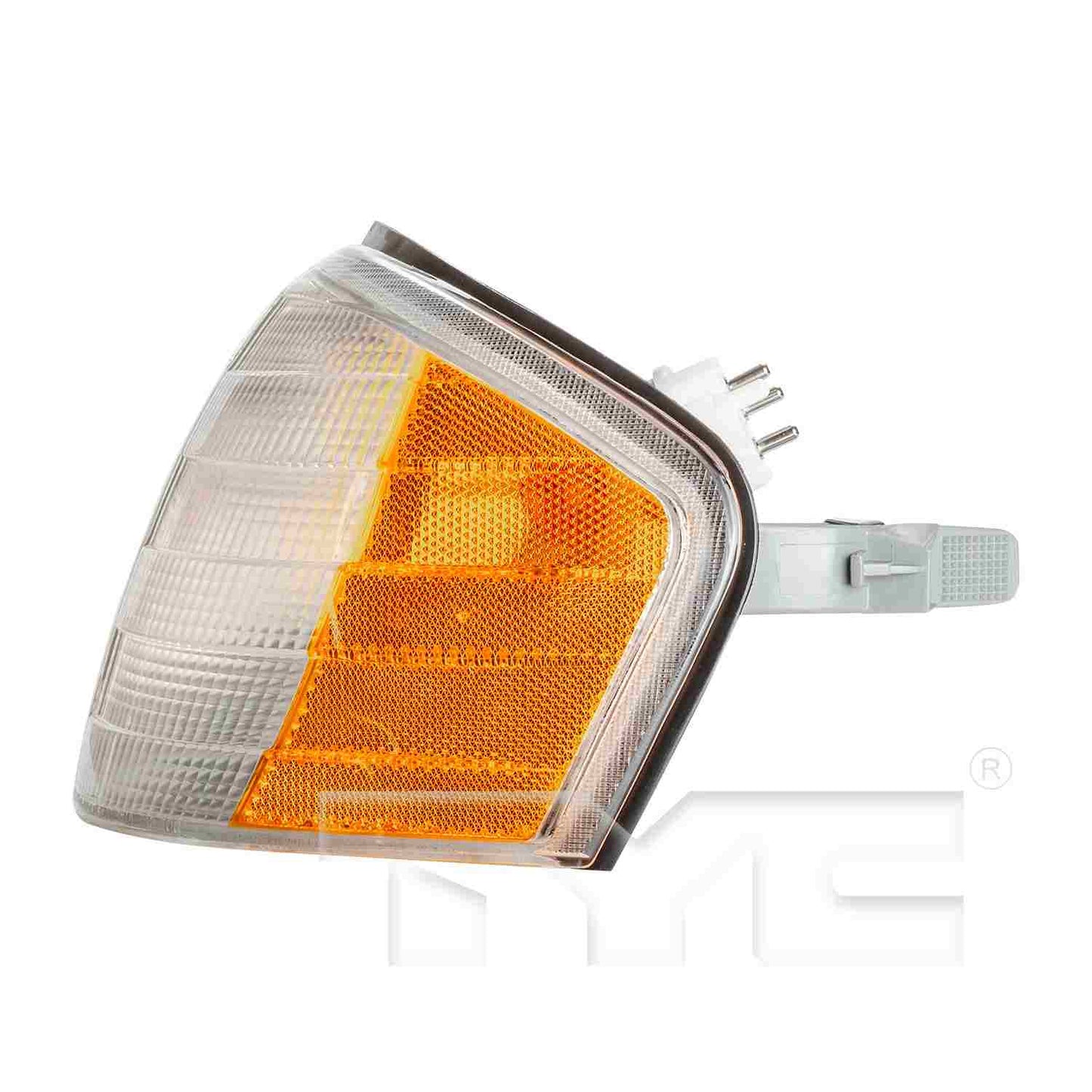 Side View of Front Left Turn Signal / Parking Light Assembly TYC 18-5924-00