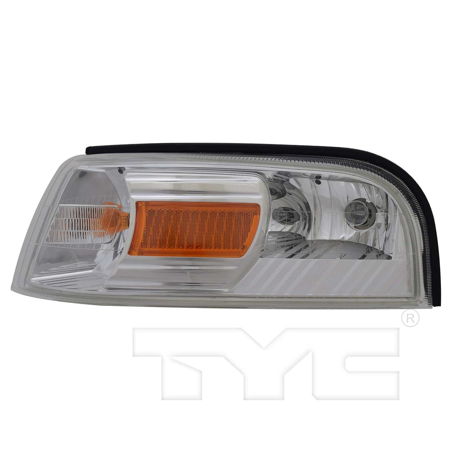 Front View of Front Left Turn Signal / Parking / Side Marker Light Assembly TYC 18-6046-00-9