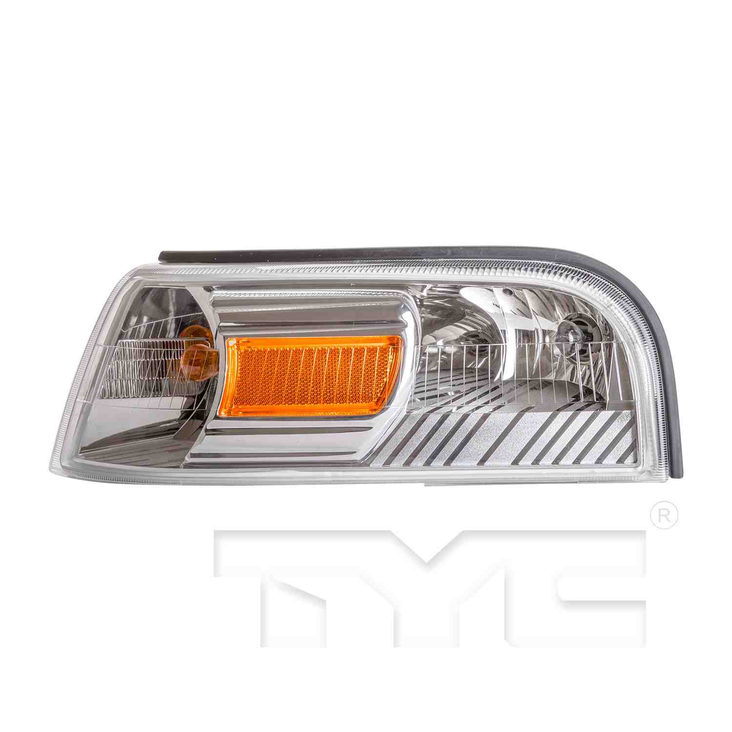 Side View of Front Left Turn Signal / Parking / Side Marker Light Assembly TYC 18-6046-00