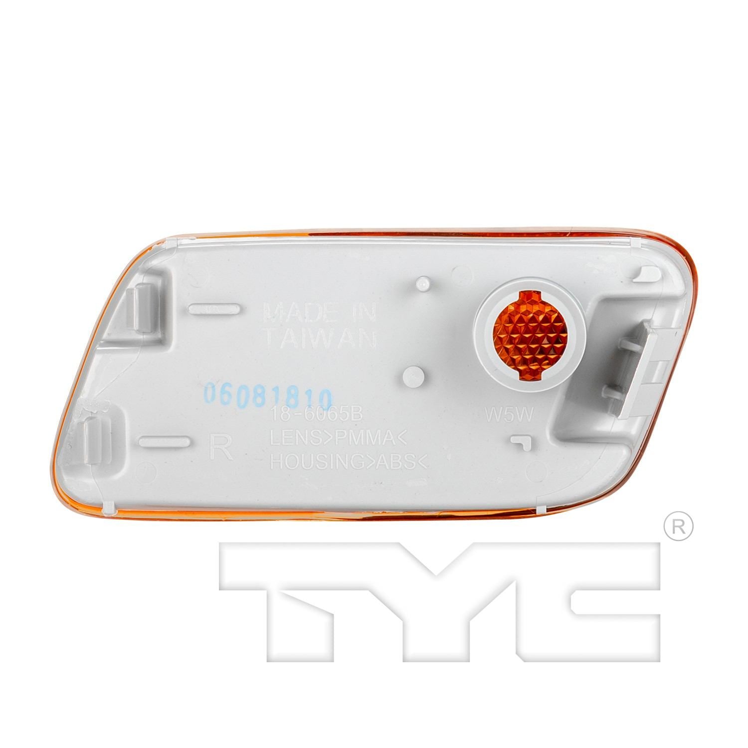 Back View of Front Right Side Marker Light TYC 18-6065-01