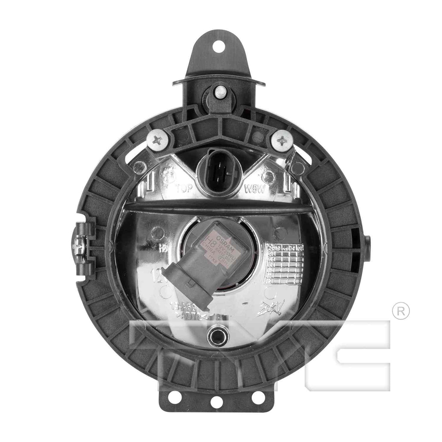 Back View of Left Fog Light Assembly TYC 19-0597-00