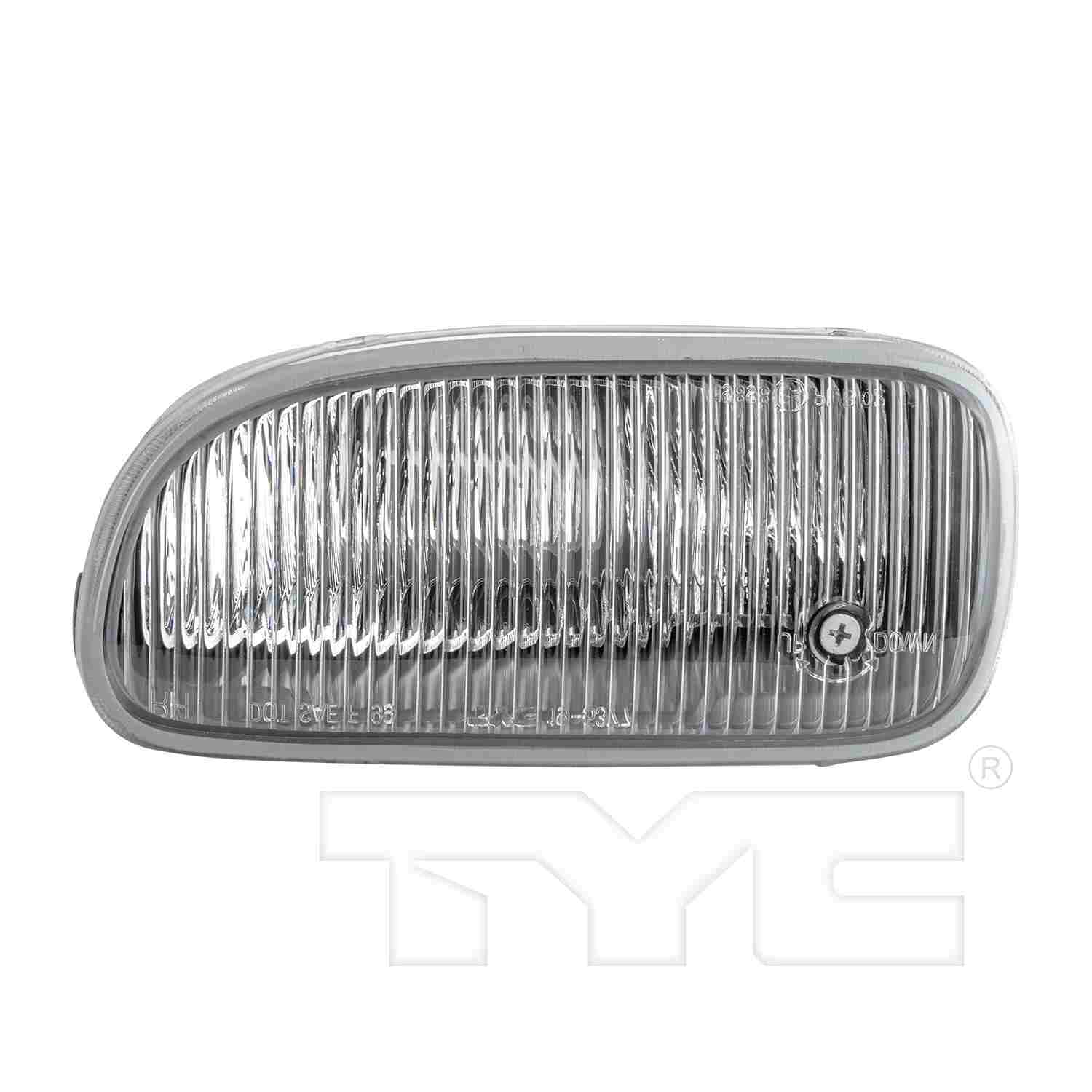 Front View of Left Fog Light Lens / Housing TYC 19-5378-01