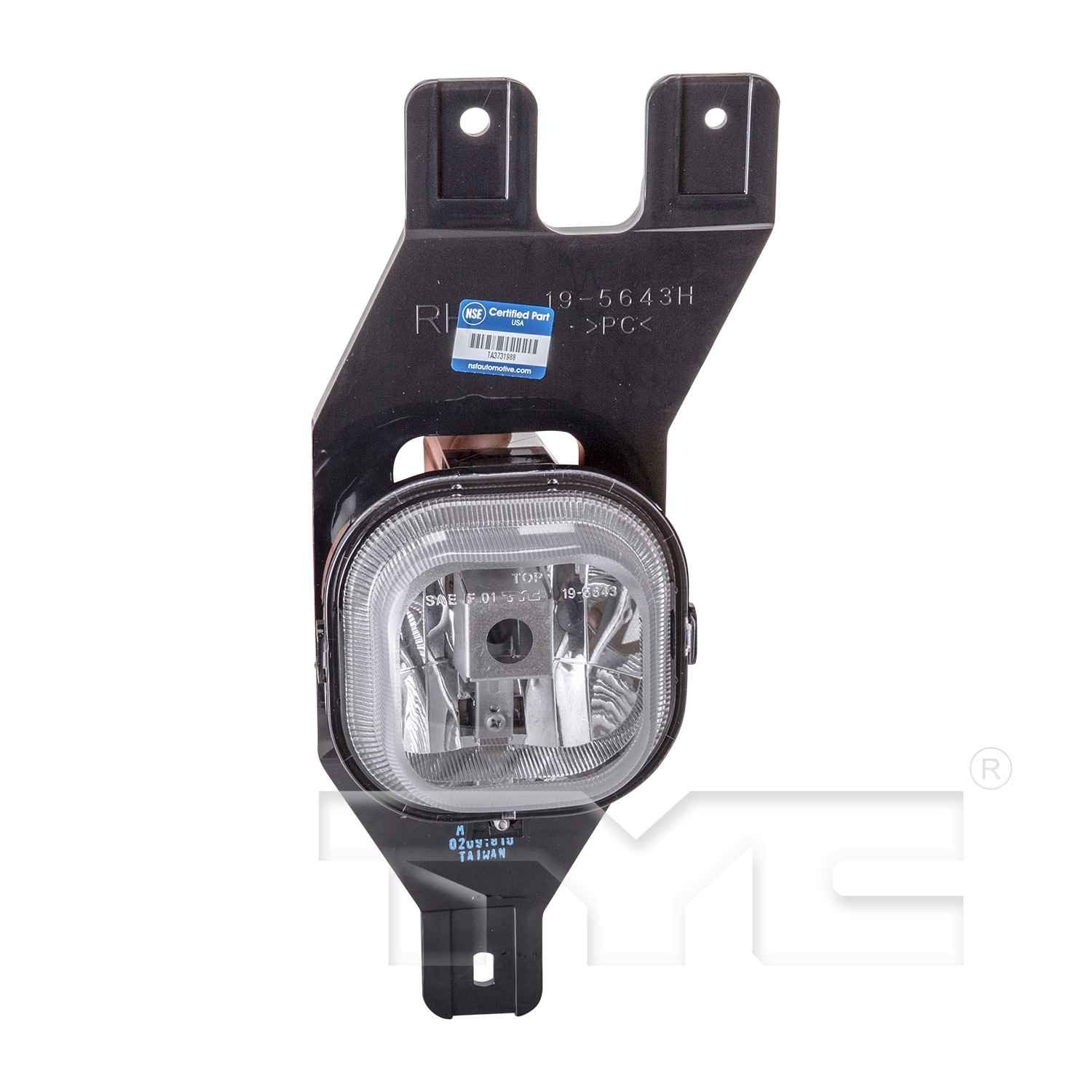 Front View of Right Fog Light Assembly TYC 19-5643-00