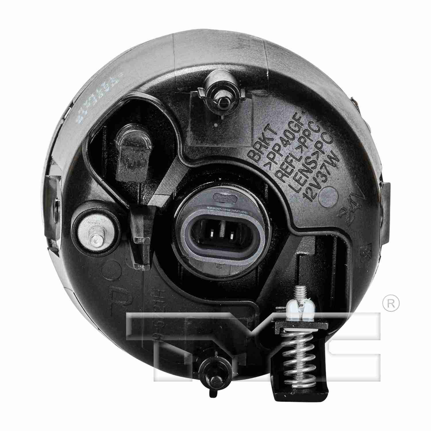 Back View of Right Fog Light Assembly TYC 19-5721-00