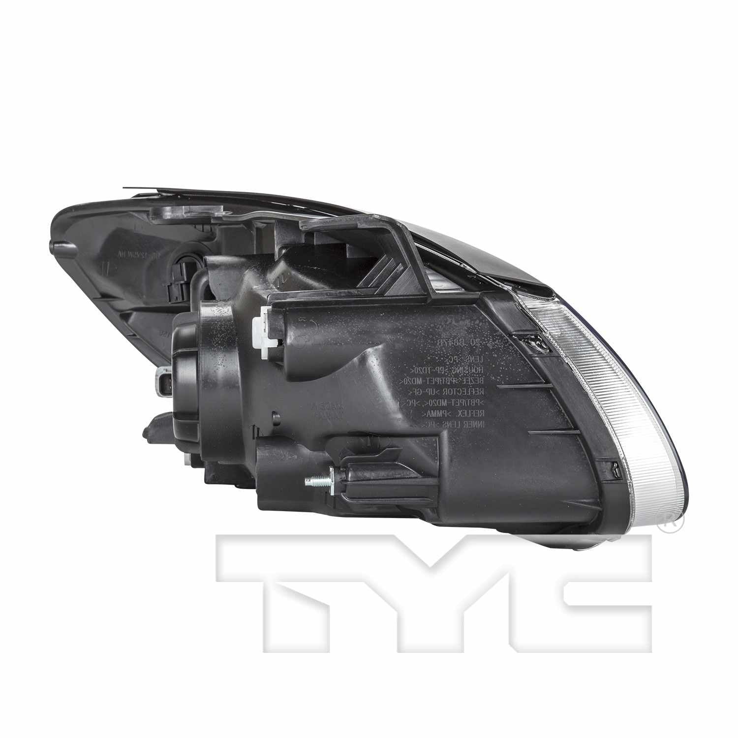 Angle View of Left Headlight Assembly TYC 20-11848-00