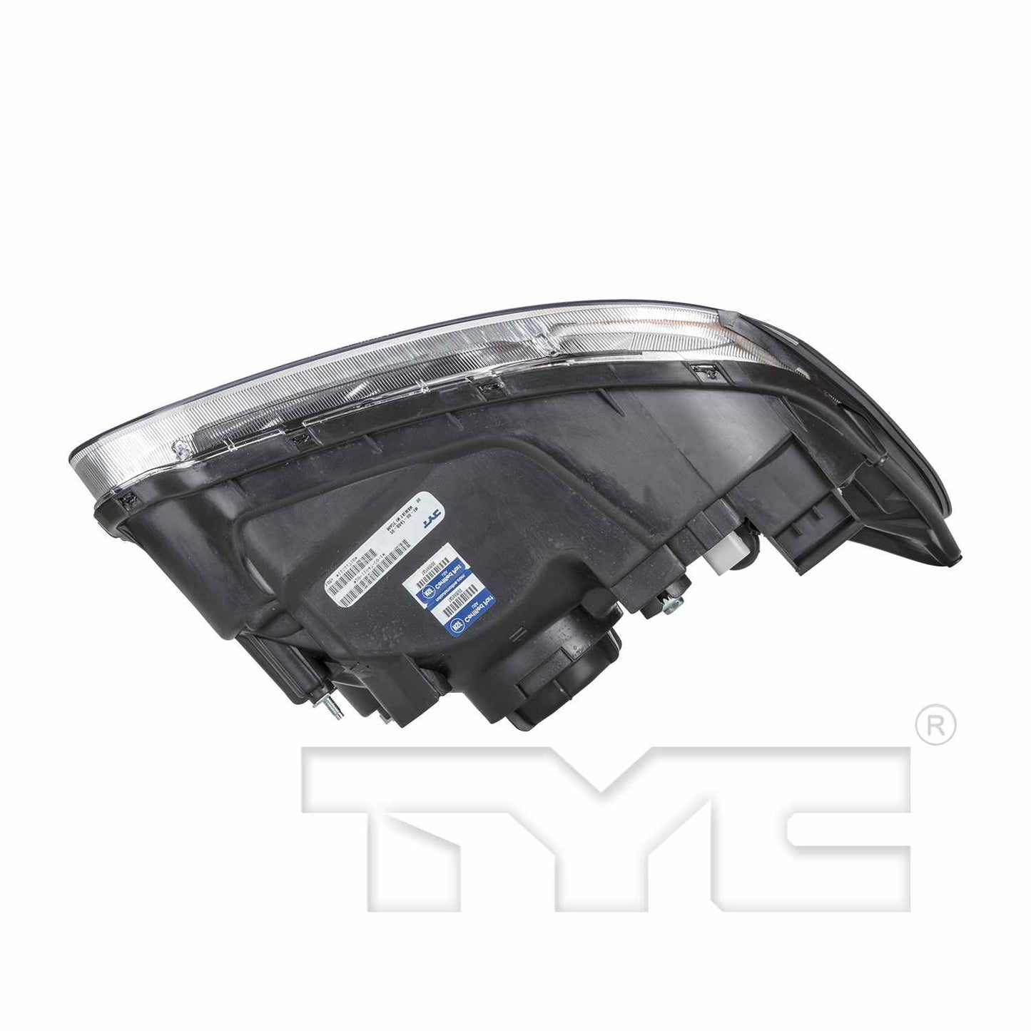 Bottom View of Left Headlight Assembly TYC 20-11848-00