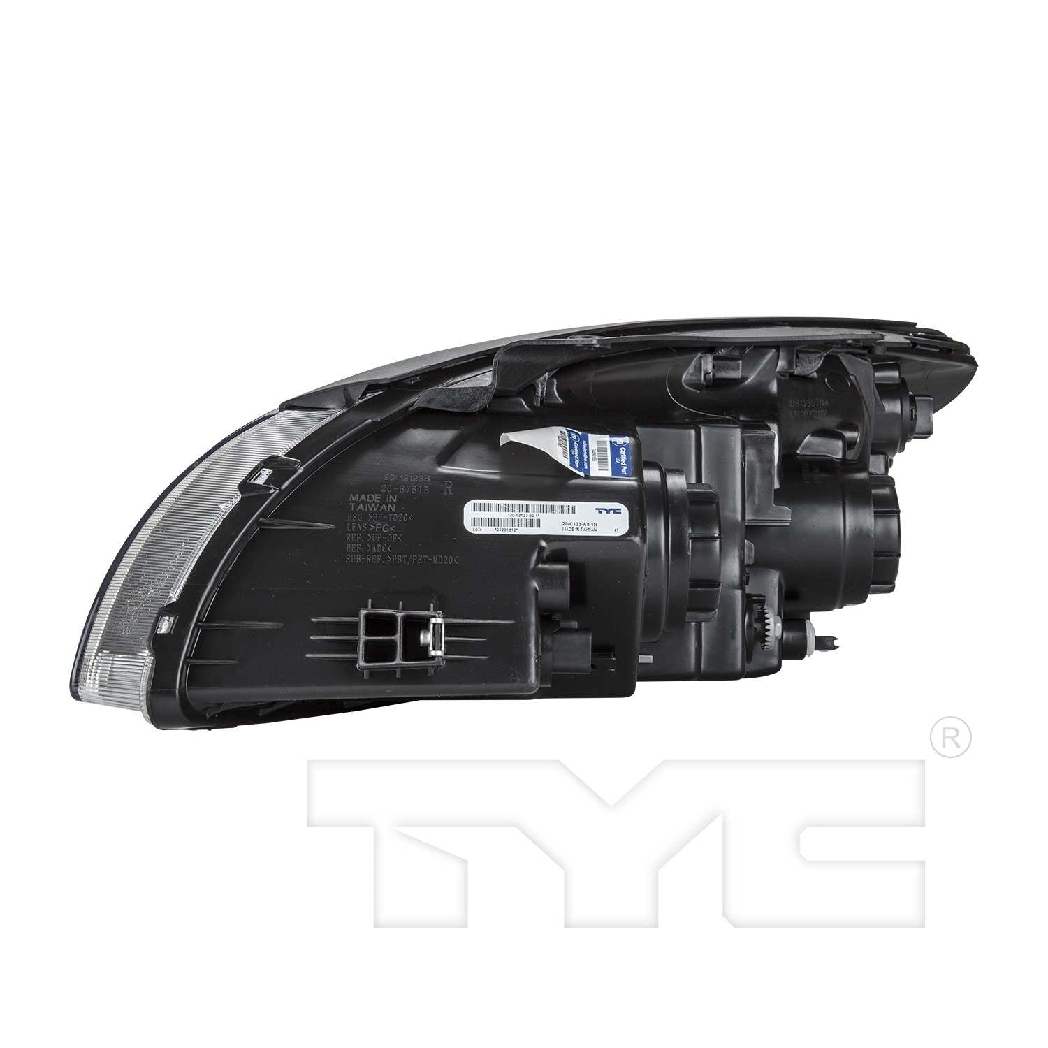 Angle View of Right Headlight Assembly TYC 20-12123-90-9