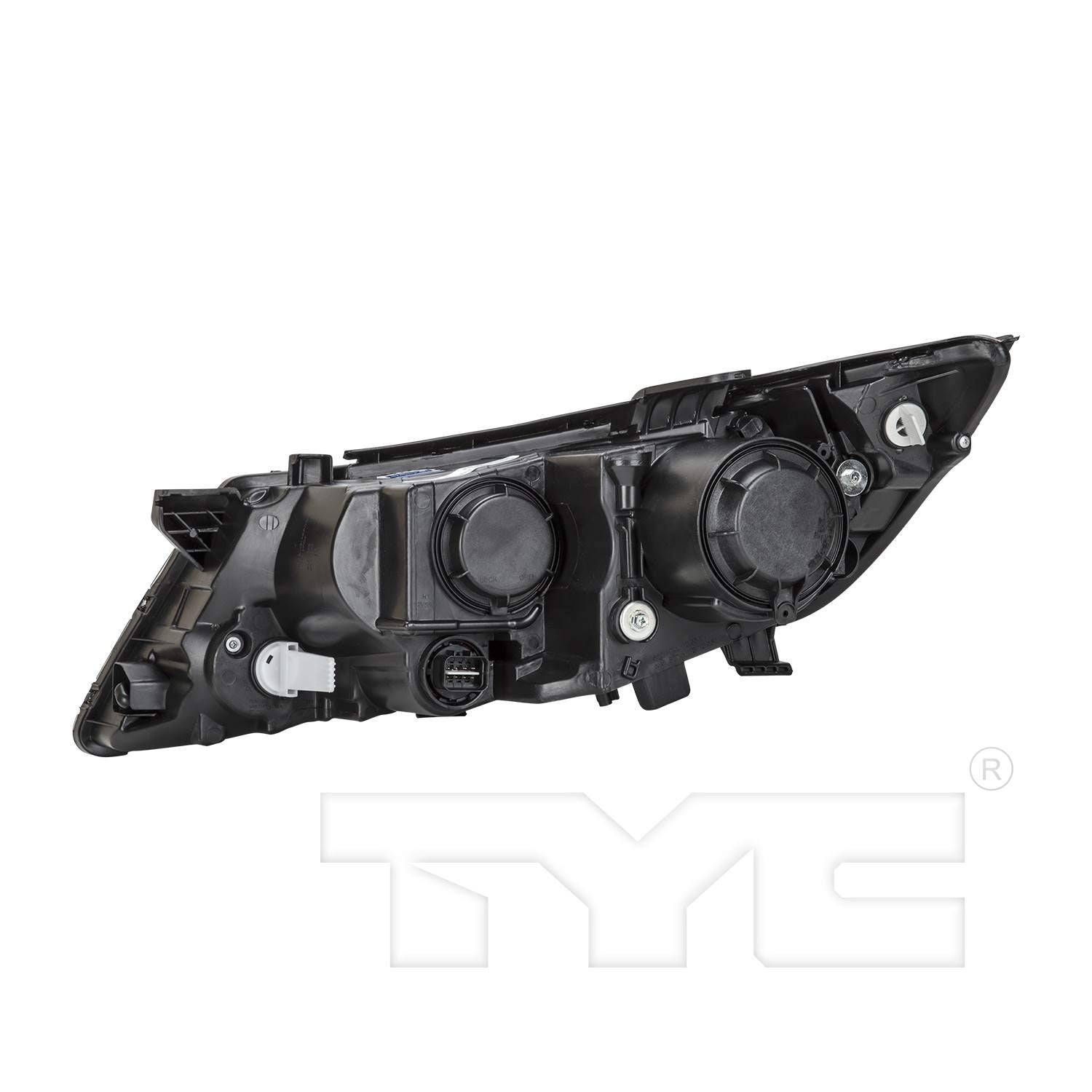 Back View of Right Headlight Assembly TYC 20-12553-90