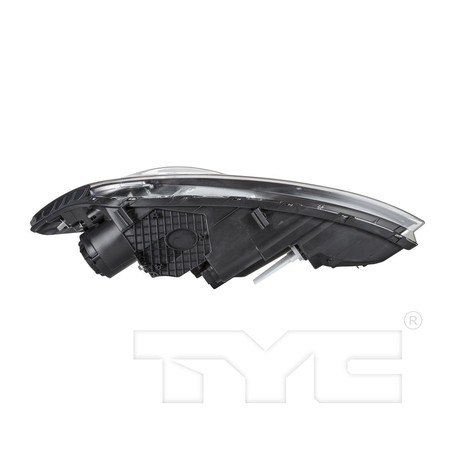 Bottom View of Right Headlight Assembly TYC 20-12553-90