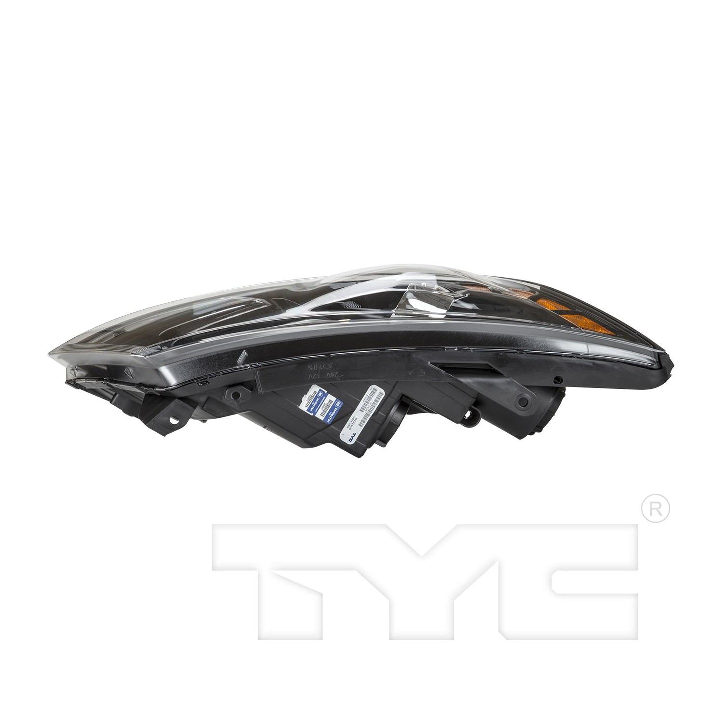 Top View of Right Headlight Assembly TYC 20-12553-90