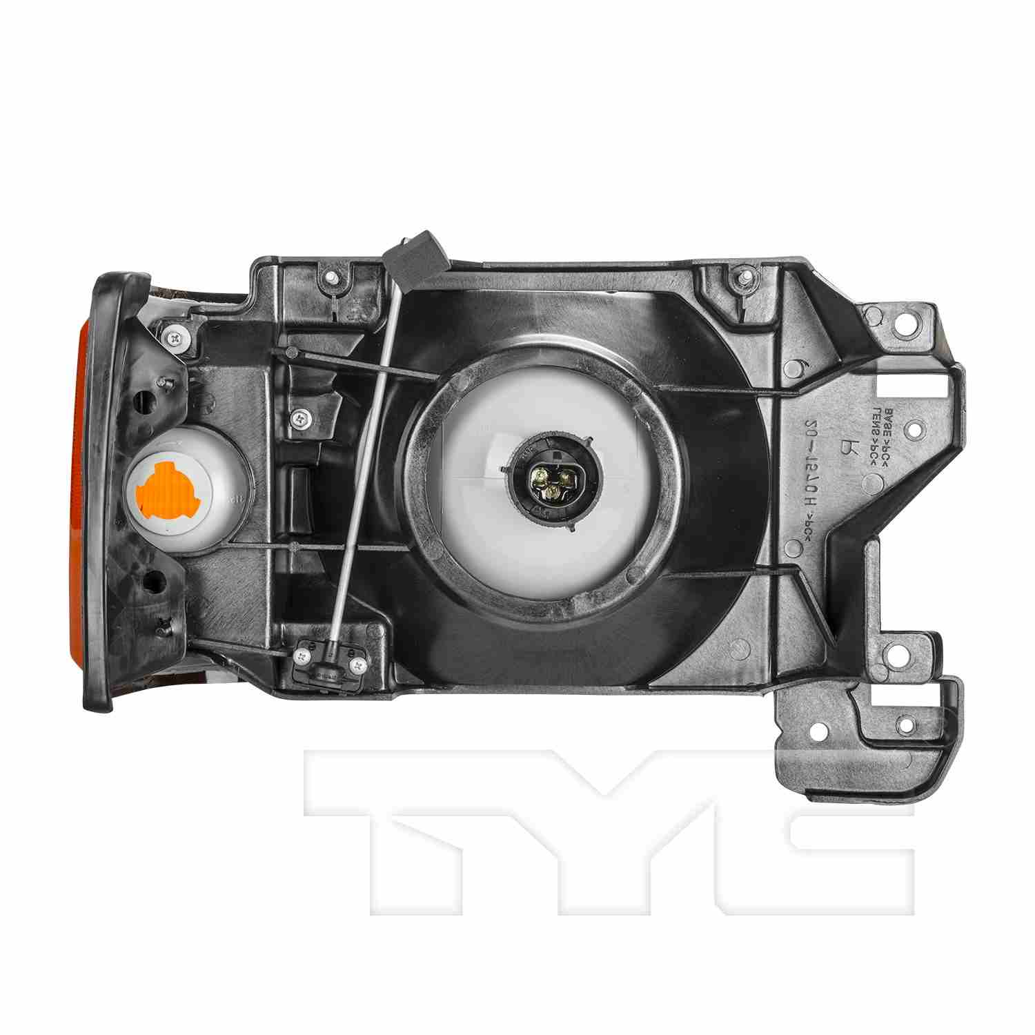 Back View of Left Headlight Assembly TYC 20-1571-00