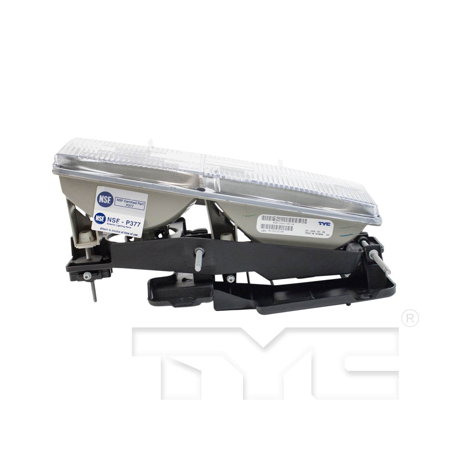 Top View of Right Headlight Assembly TYC 20-1668-00-9