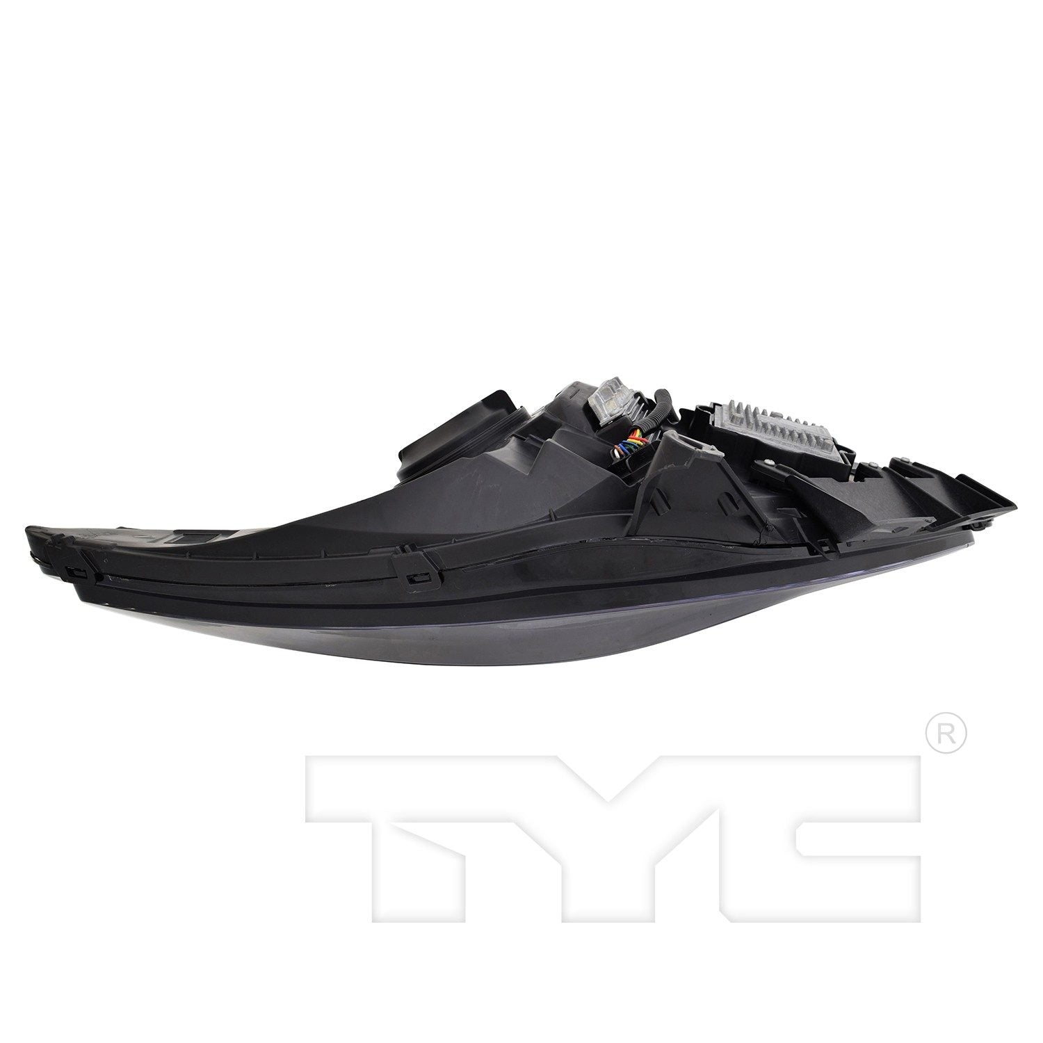 Bottom View of Left Headlight Assembly TYC 20-17412-00