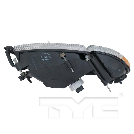 Top View of Right Headlight Assembly TYC 20-3016-78