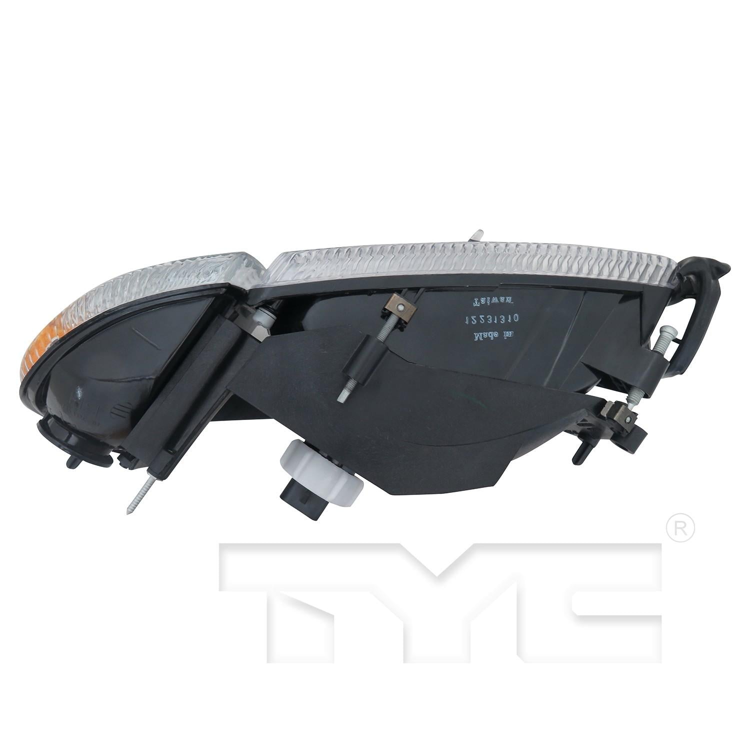 Top View of Left Headlight Assembly TYC 20-3017-78