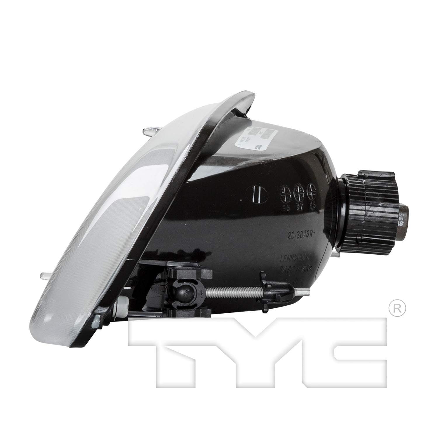 Angle View of Right Headlight Assembly TYC 20-3076-00