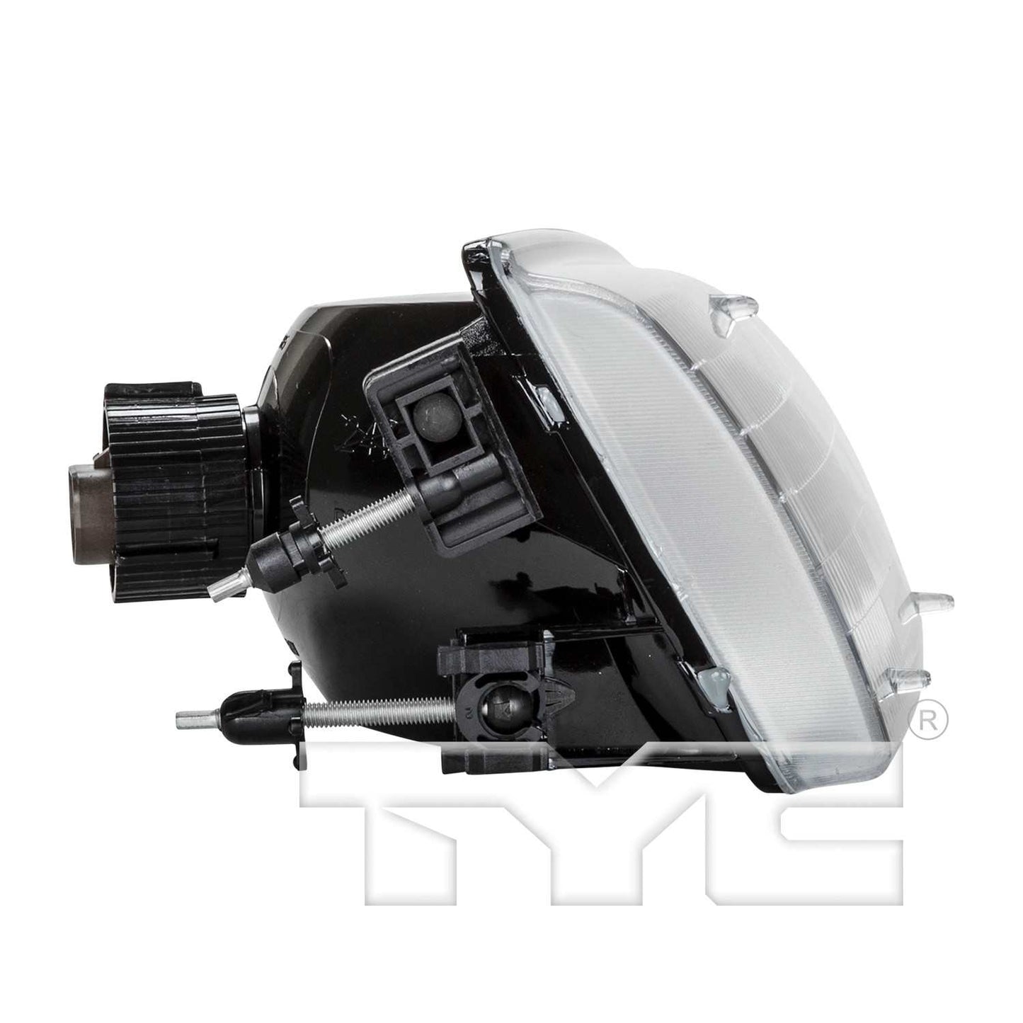 Side View of Right Headlight Assembly TYC 20-3076-00