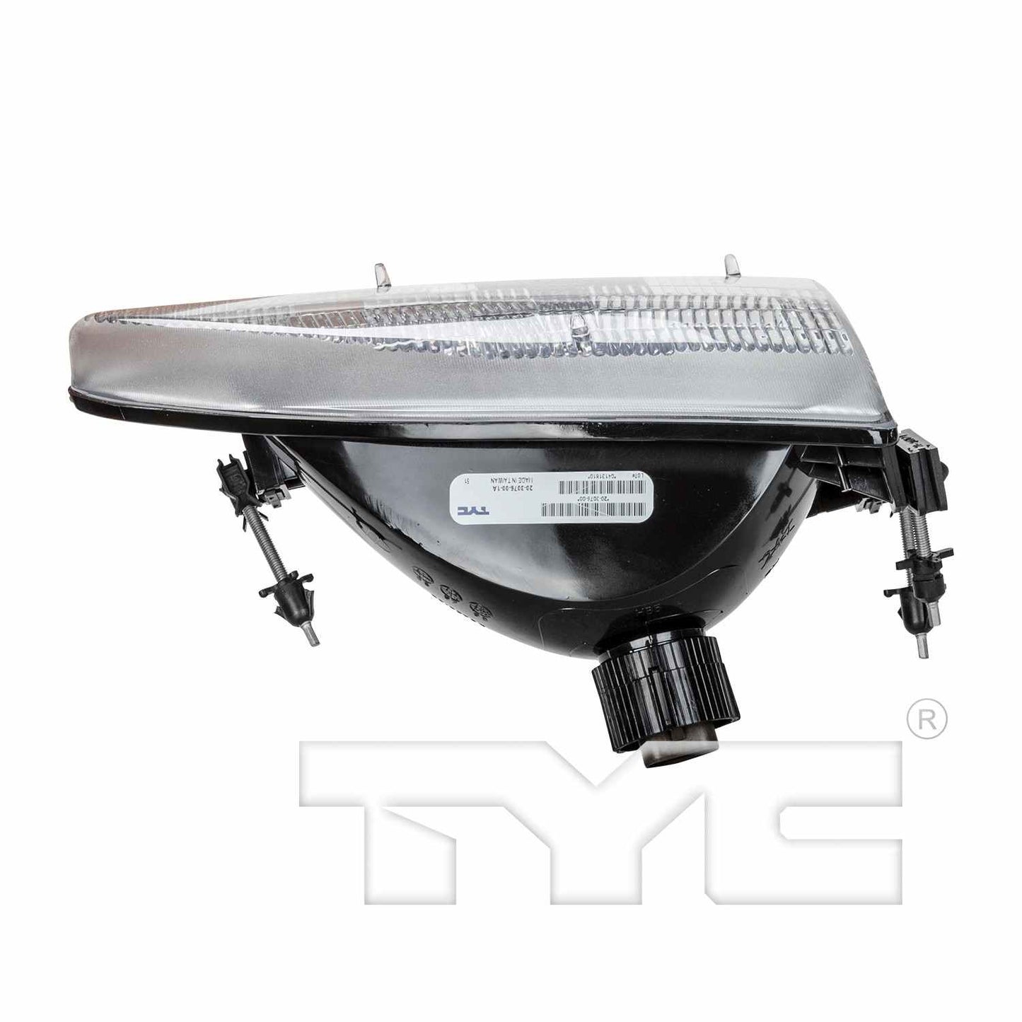 Top View of Right Headlight Assembly TYC 20-3076-00