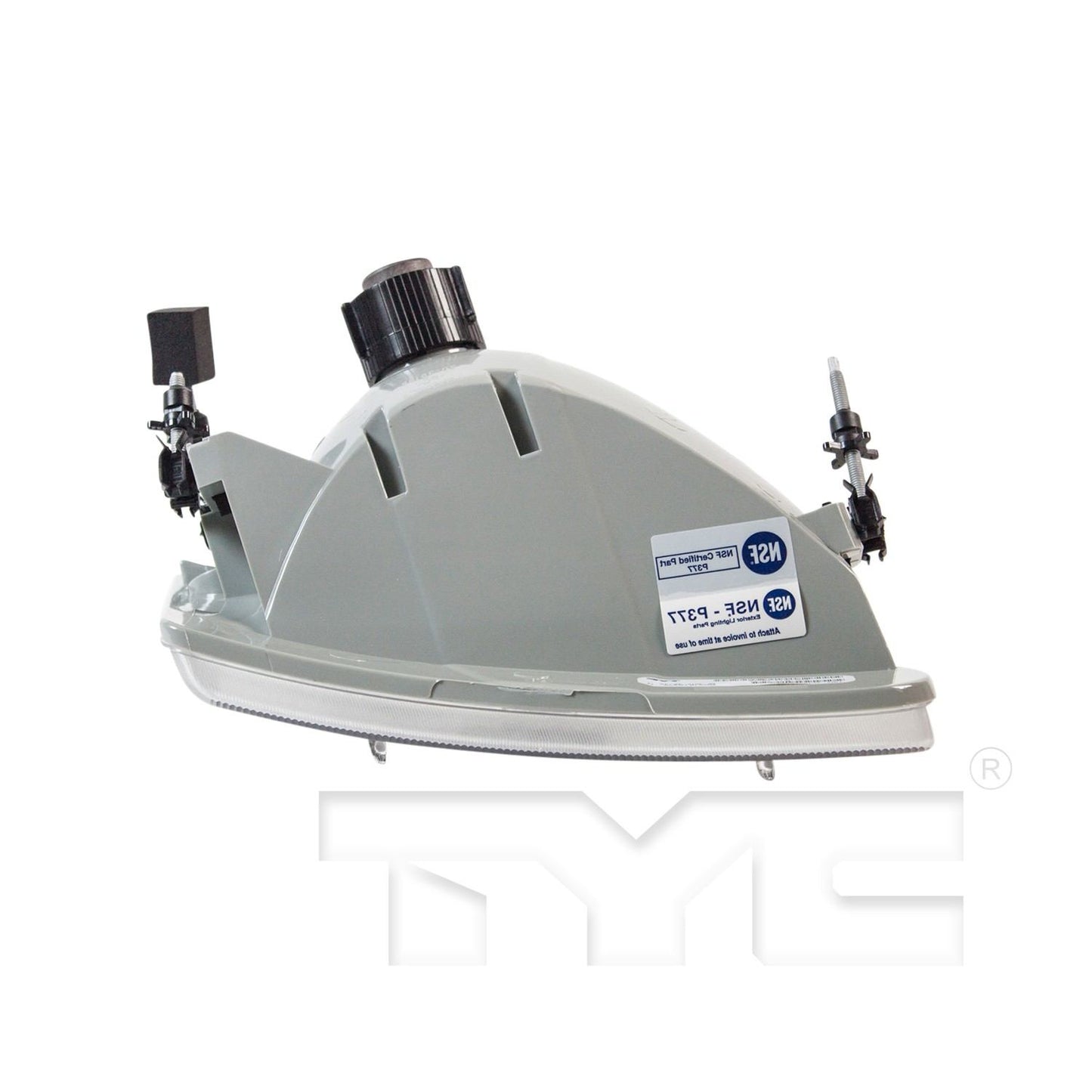 Bottom View of Left Headlight Assembly TYC 20-3520-80-9