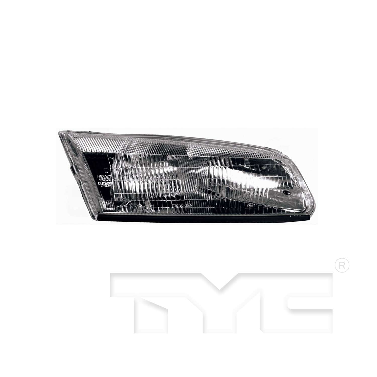 Front View of Right Headlight Assembly TYC 20-3597-00