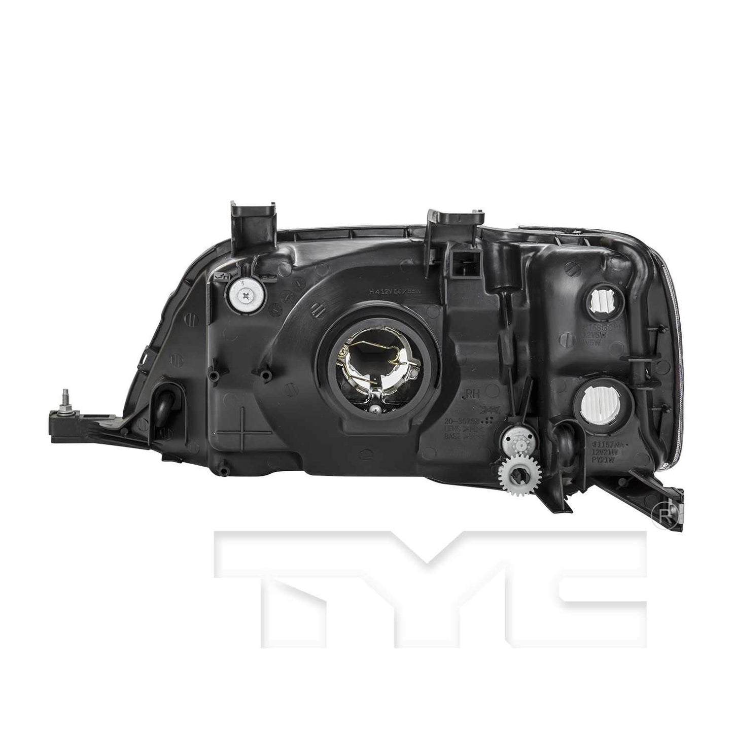 Back View of Right Headlight Assembly TYC 20-5231-01-9