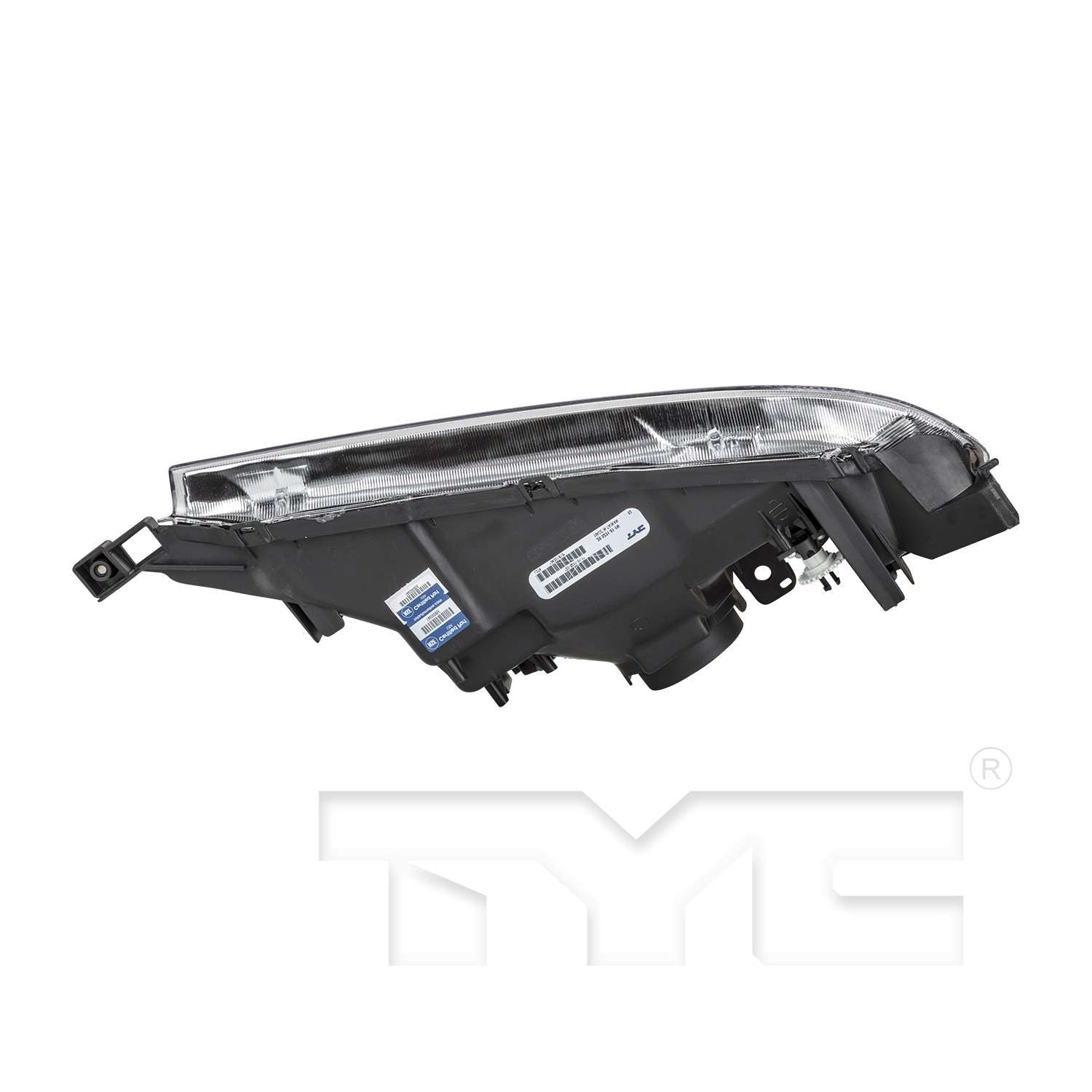 Bottom View of Left Headlight Assembly TYC 20-5232-01-9