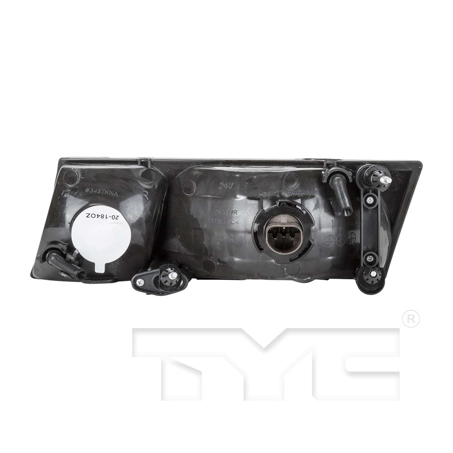 Back View of Right Headlight Assembly TYC 20-5359-00