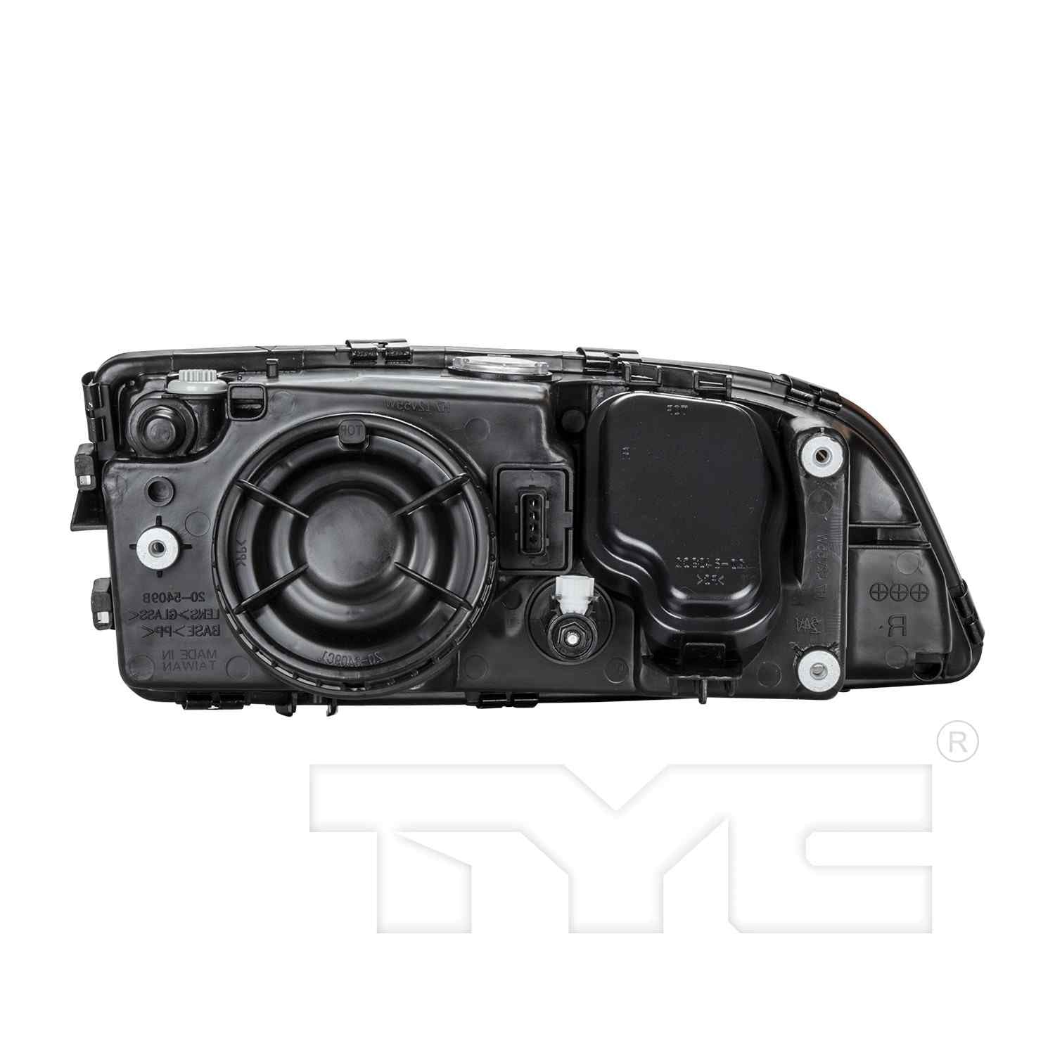 Back View of Left Headlight Assembly TYC 20-5410-00