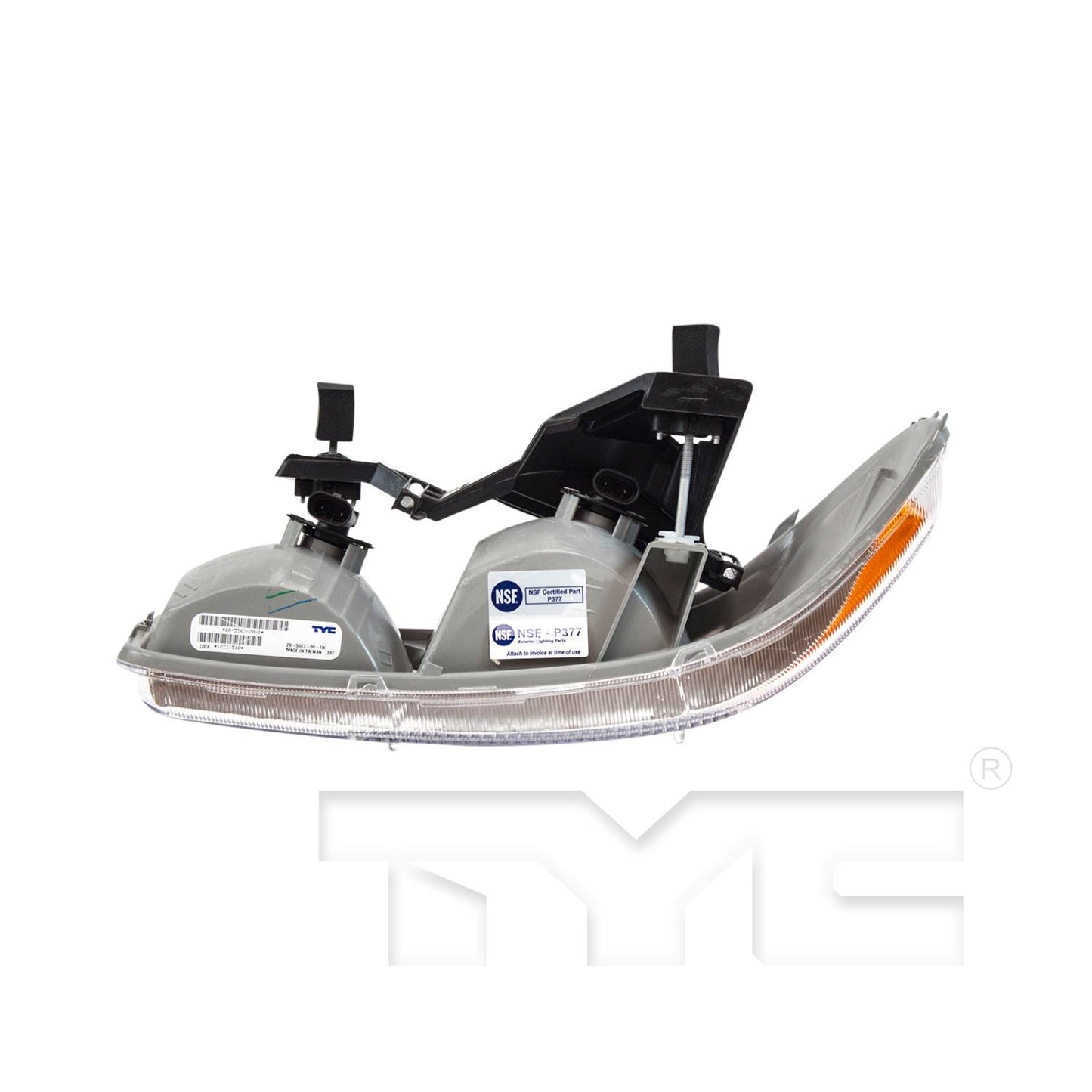 Bottom View of Right Headlight Assembly TYC 20-5567-00-9