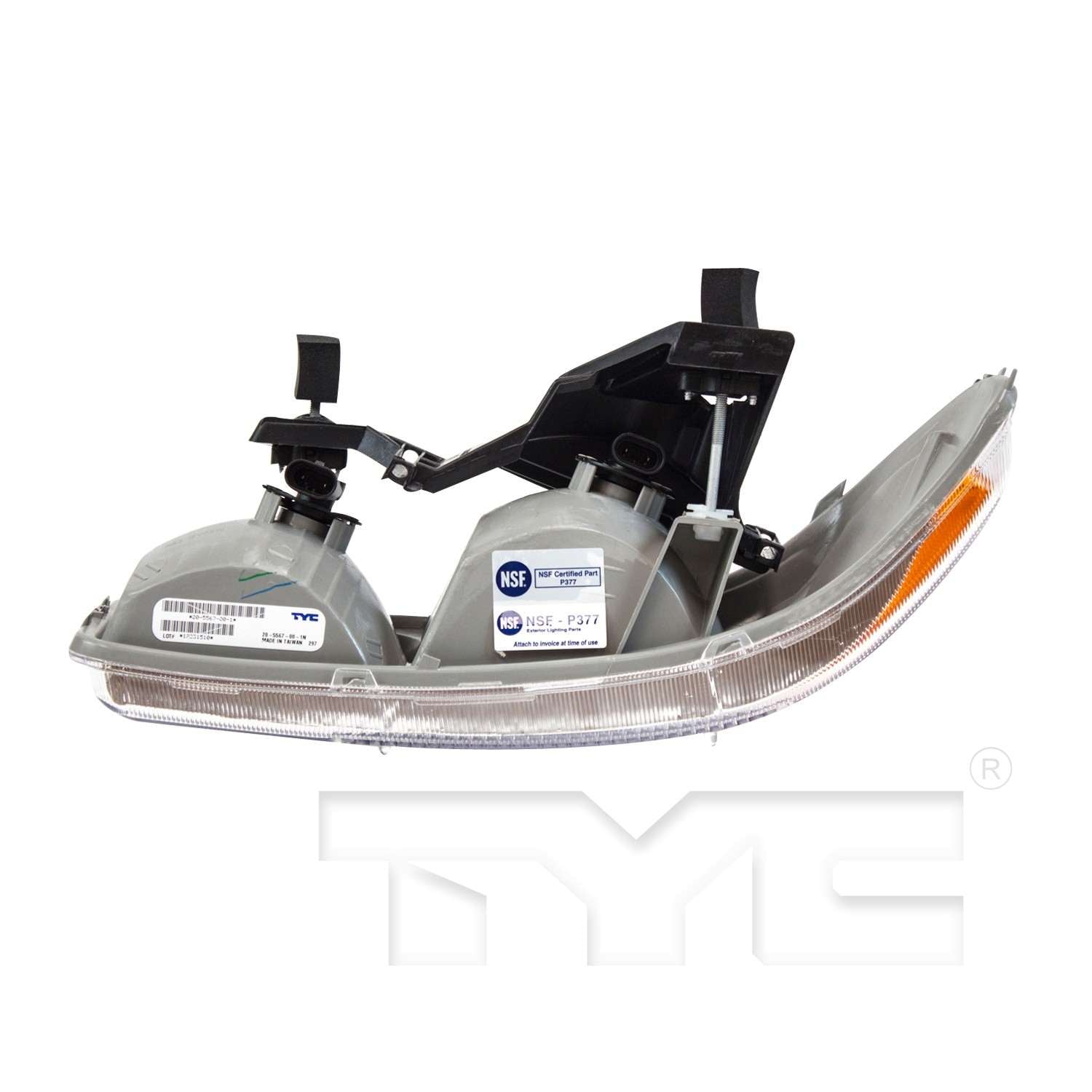 Bottom View of Right Headlight Assembly TYC 20-5567-00