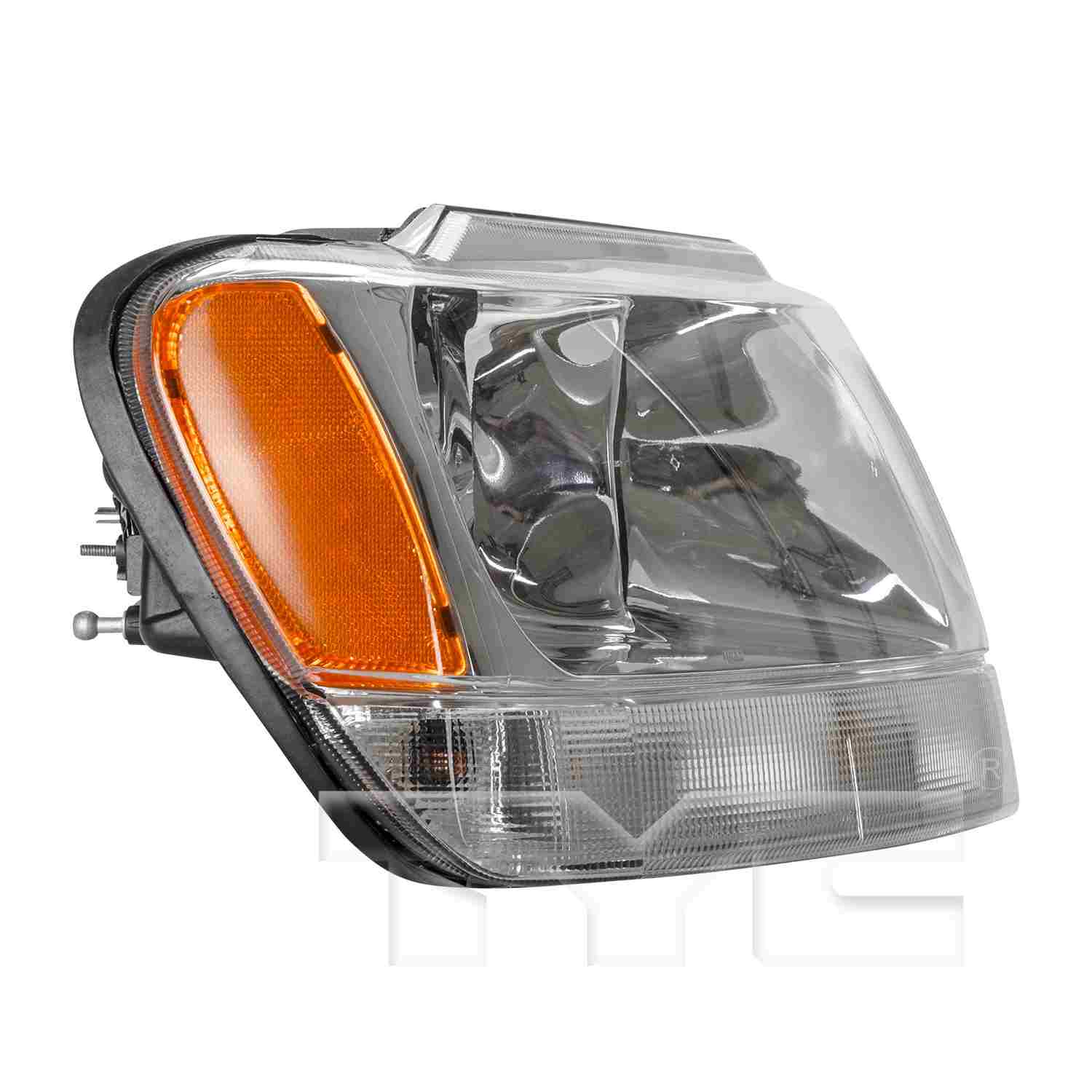 Side View of Right Headlight Assembly TYC 20-5575-90-9