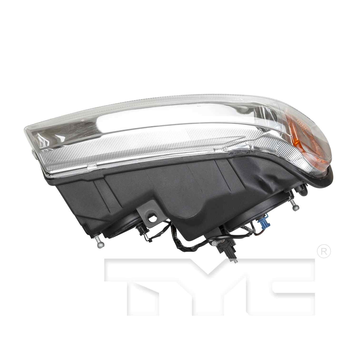 Top View of Right Headlight Assembly TYC 20-5575-90-9