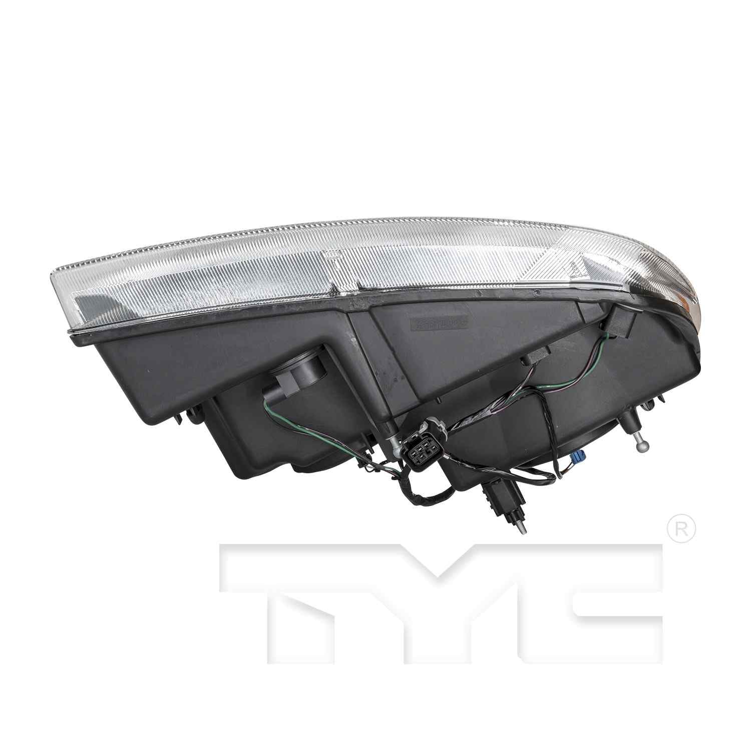 Bottom View of Left Headlight Assembly TYC 20-5576-90-9