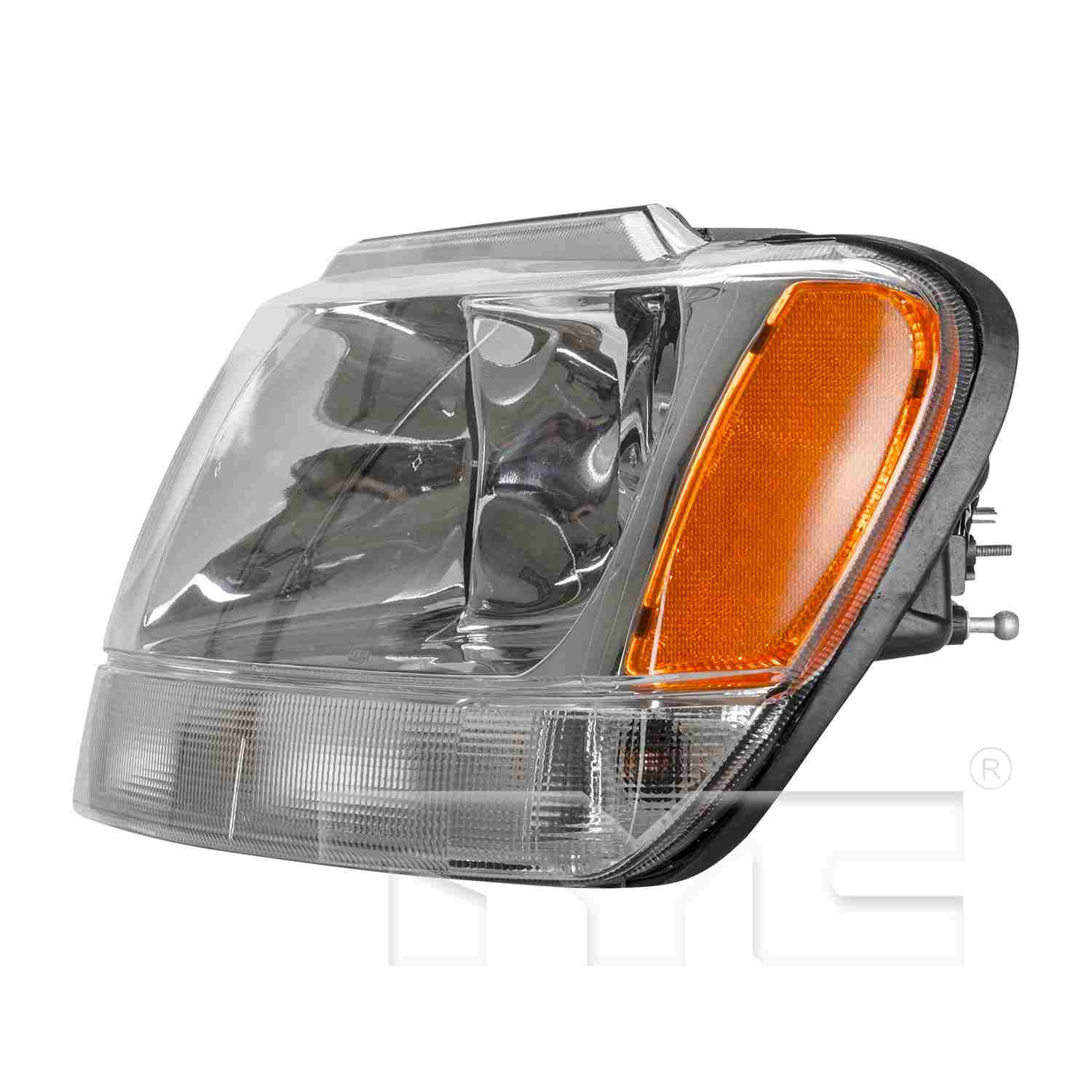 Side View of Left Headlight Assembly TYC 20-5576-90-9