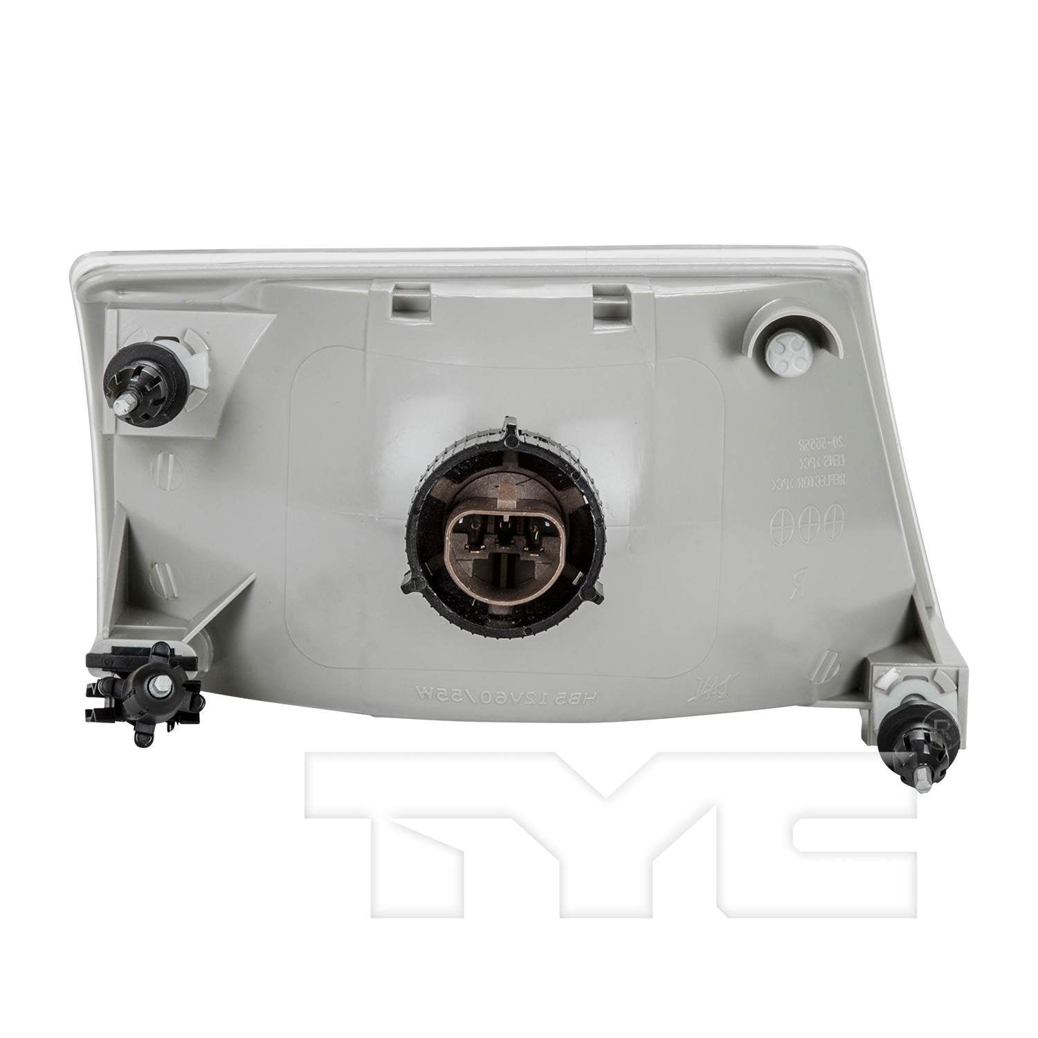 Back View of Left Headlight Assembly TYC 20-5656-00