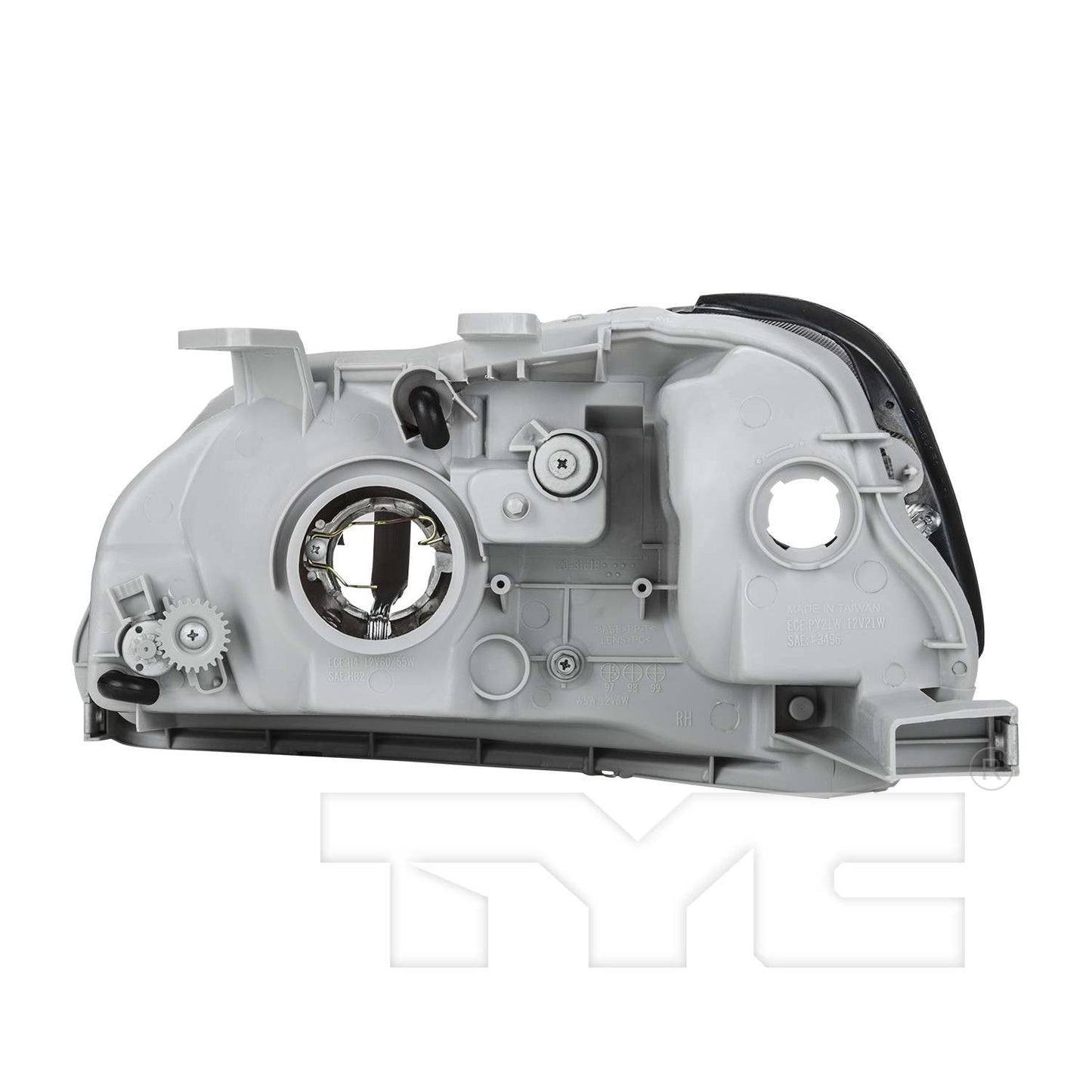 Back View of Right Headlight Assembly TYC 20-5661-01-9