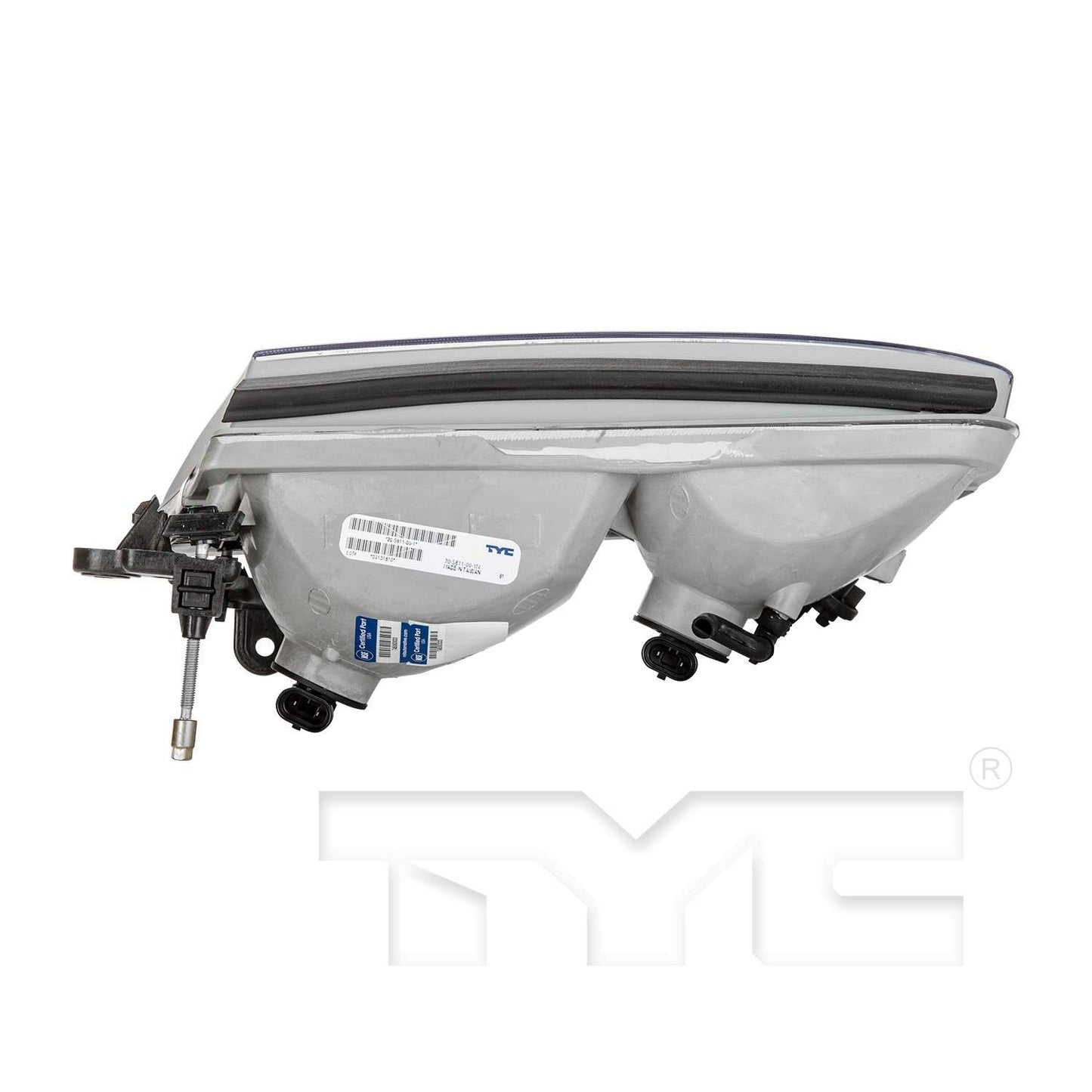 Bottom View of Right Headlight Assembly TYC 20-5811-00