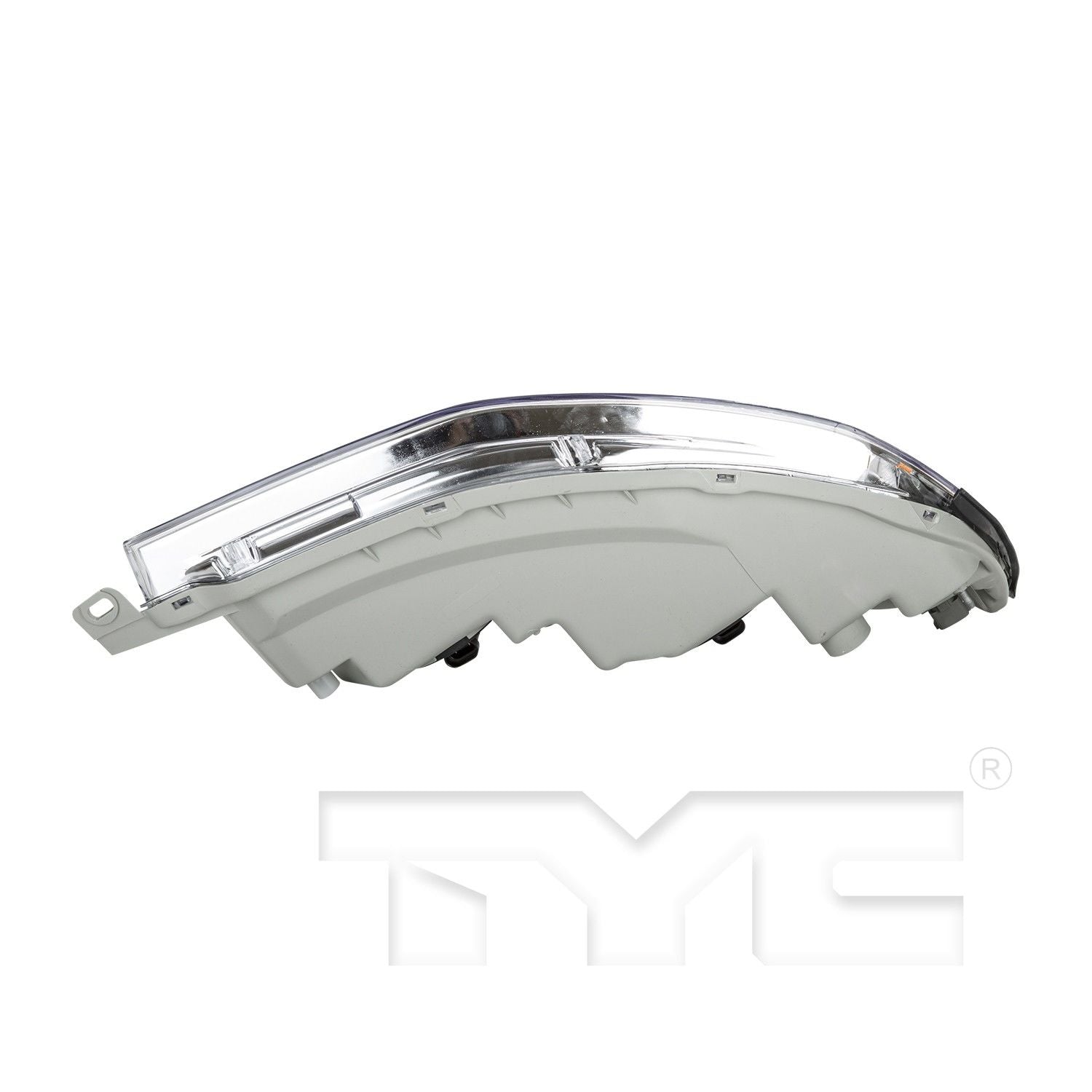 Bottom View of Left Headlight Assembly TYC 20-5854-00