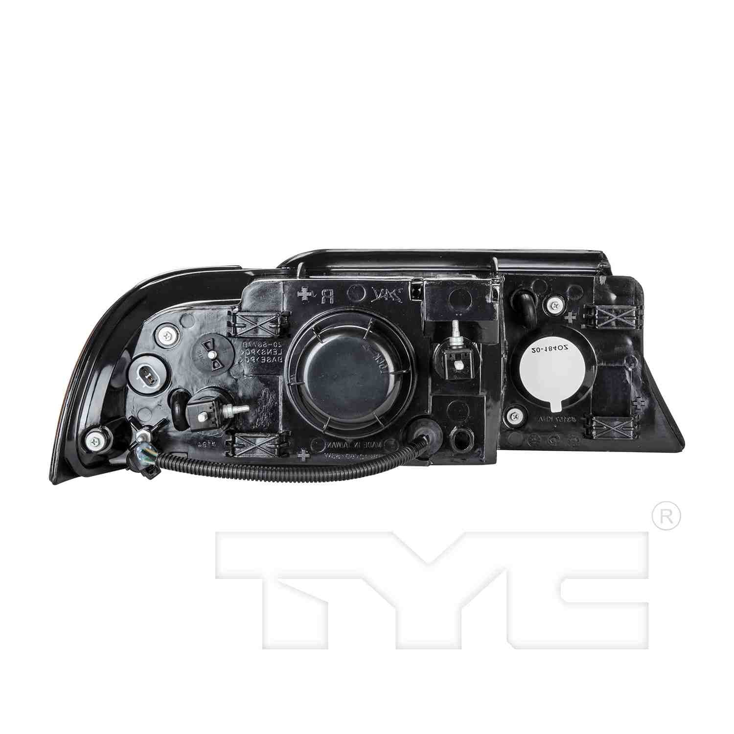 Back View of Left Headlight Assembly TYC 20-5878-00