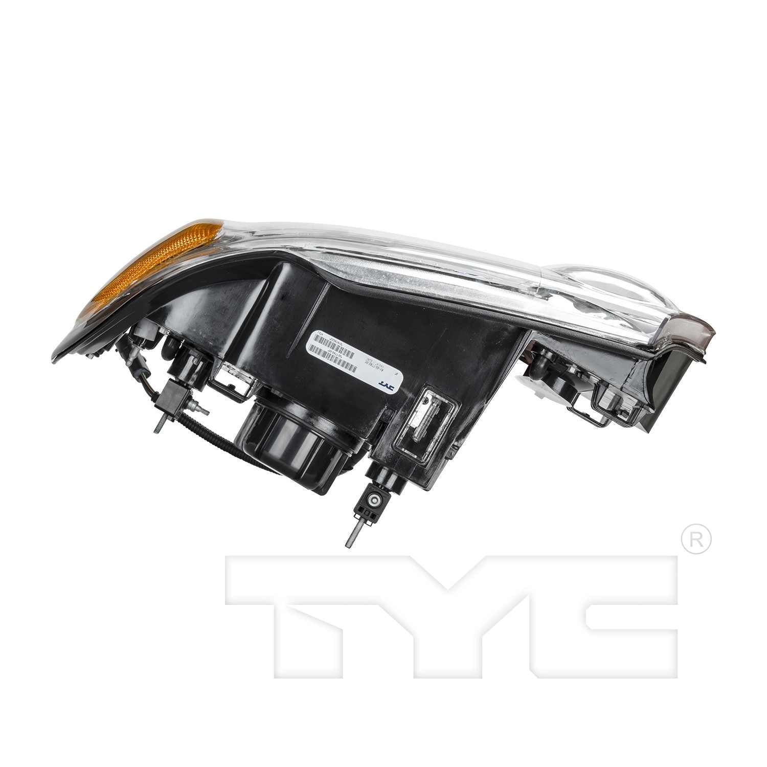 Top View of Left Headlight Assembly TYC 20-5878-00