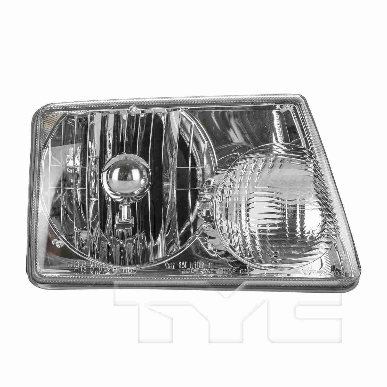 Front View of Right Headlight Assembly TYC 20-6013-00