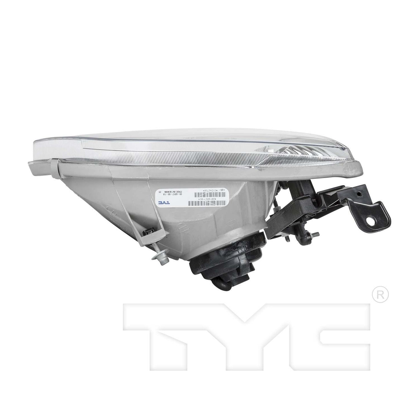 Top View of Right Headlight Assembly TYC 20-6017-00