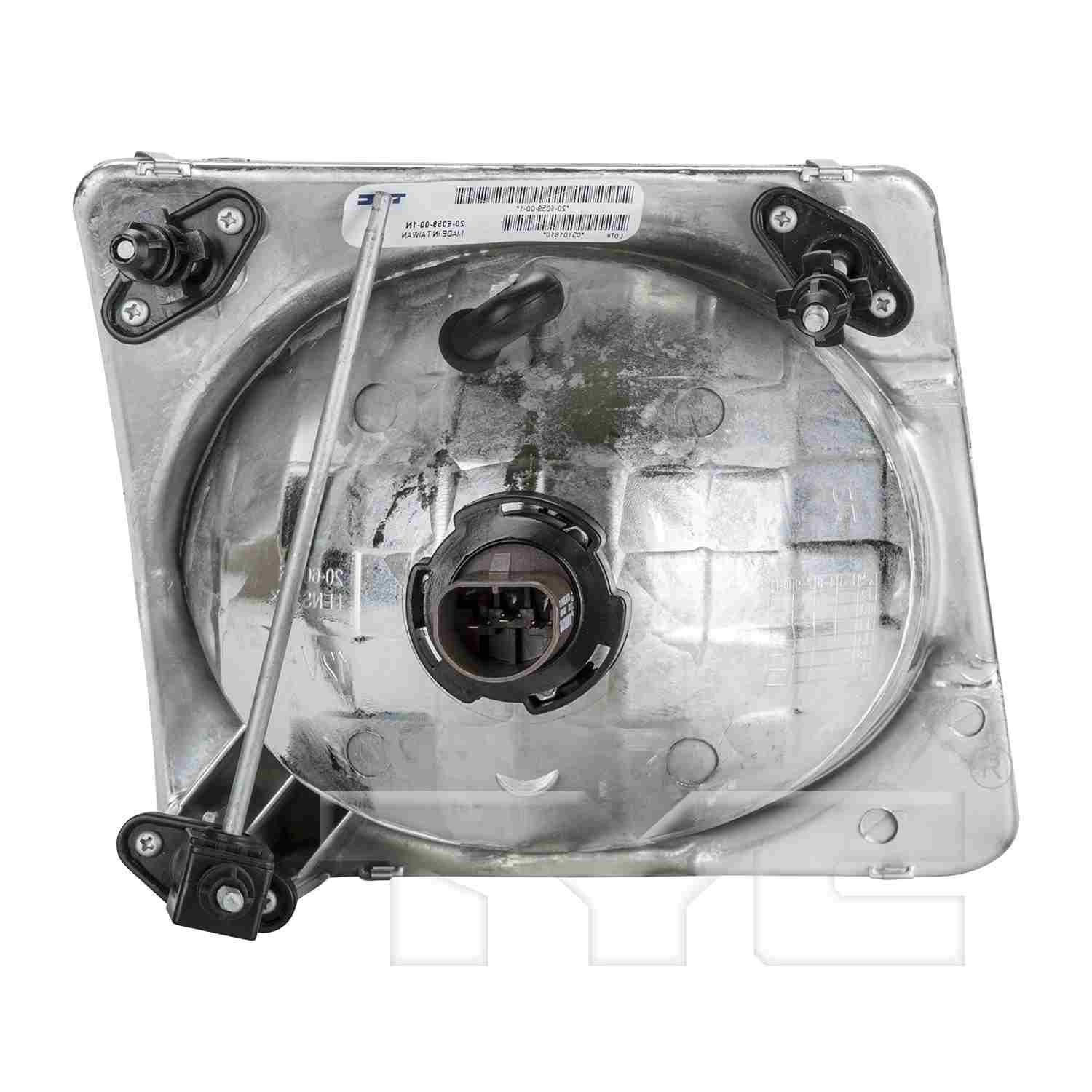 Back View of Left Headlight Assembly TYC 20-6060-00