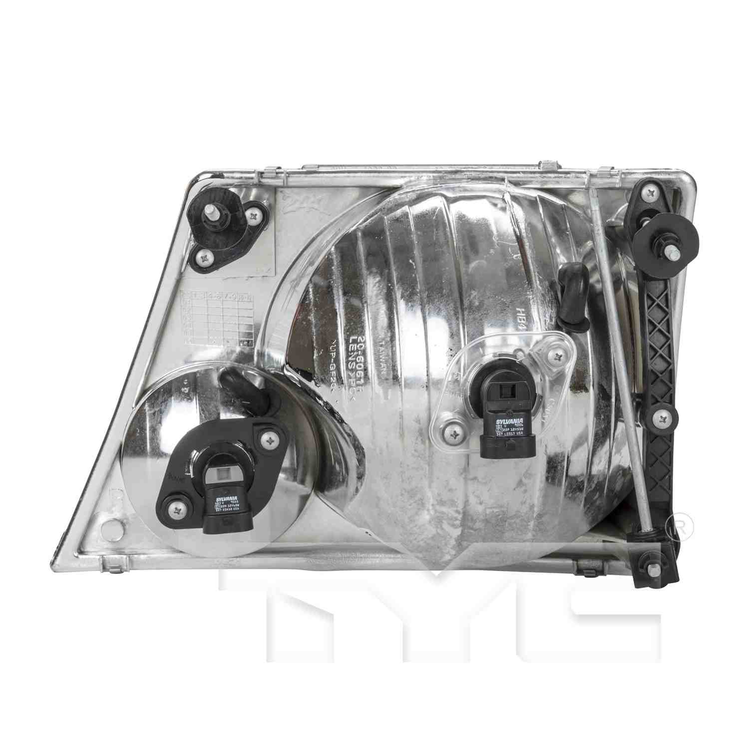 Back View of Right Headlight Assembly TYC 20-6061-00