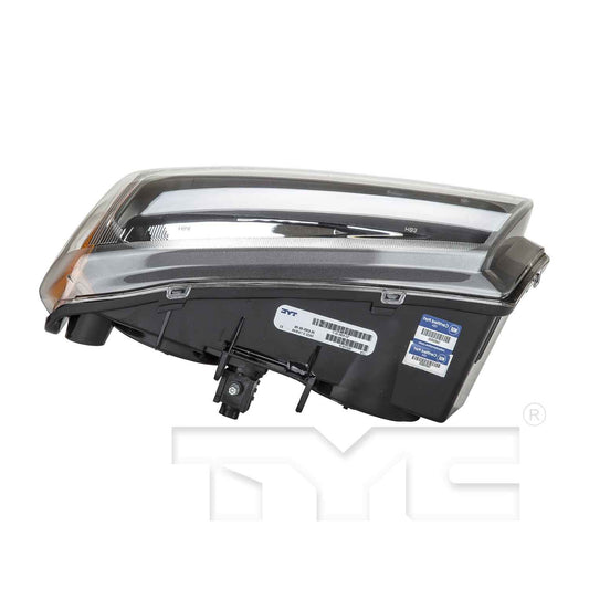 Top View of Left Headlight Assembly TYC 20-6386-00