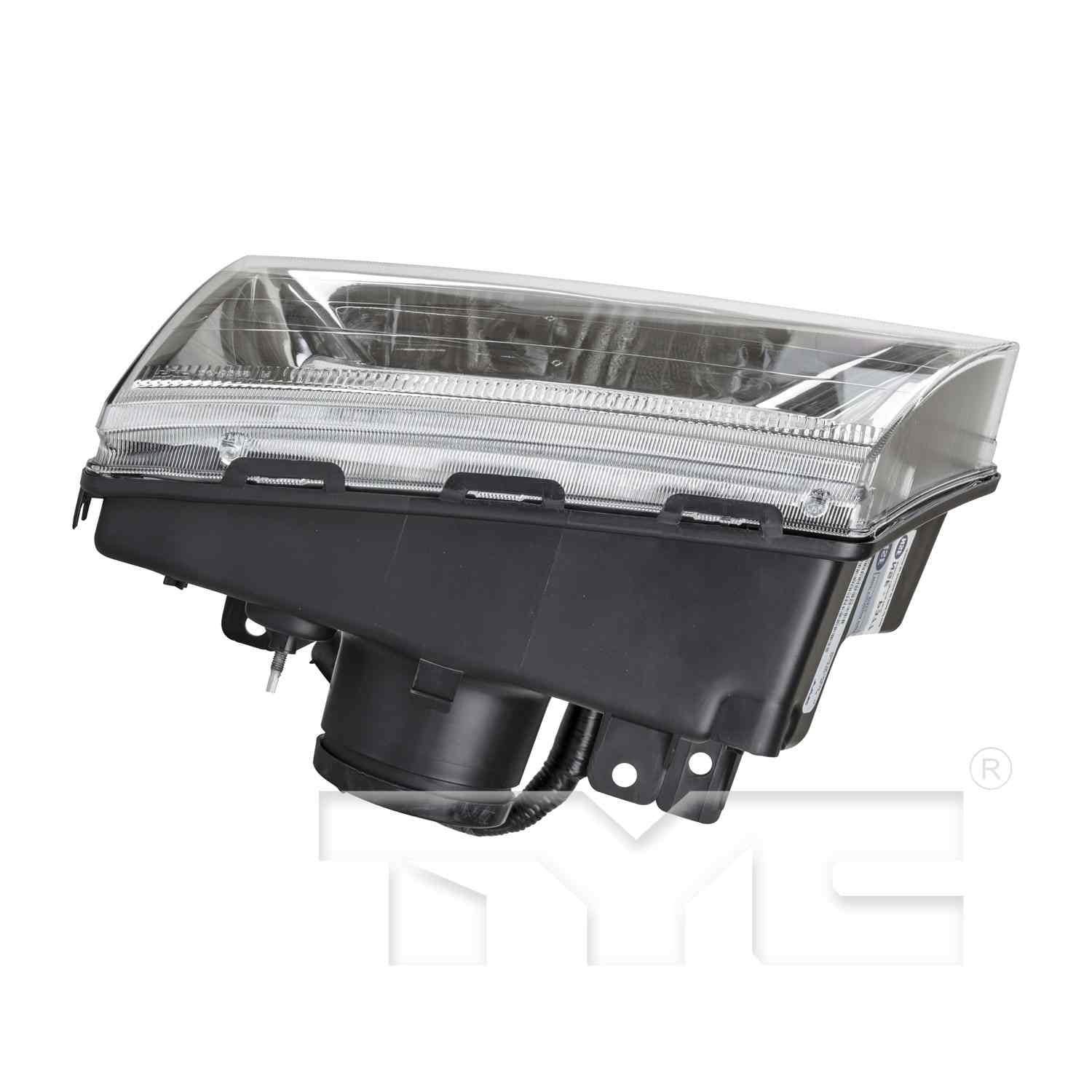 Top View of Left Headlight Assembly TYC 20-6400-00