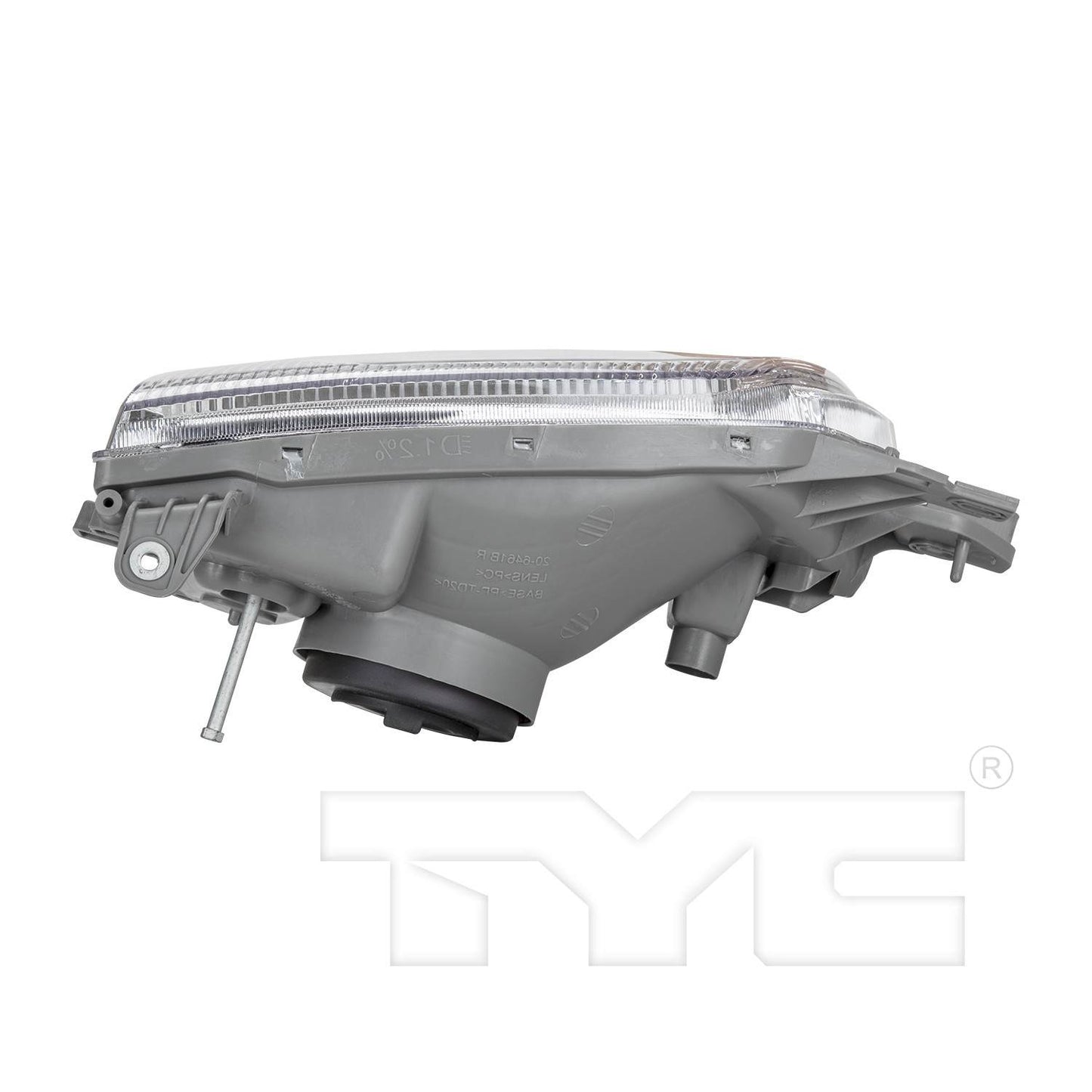 Top View of Left Headlight Assembly TYC 20-6462-00