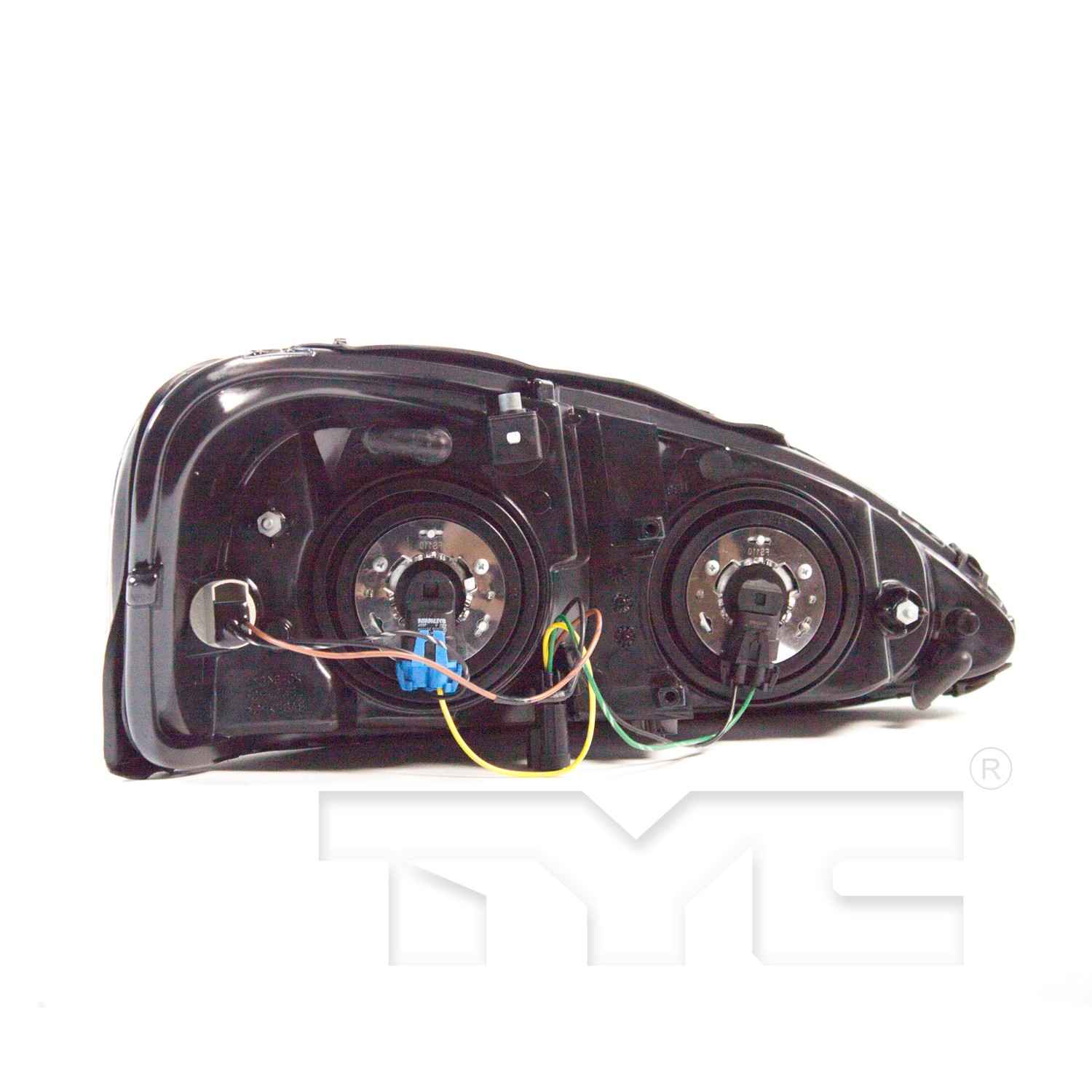 Back View of Left Headlight Assembly TYC 20-6488-00-9